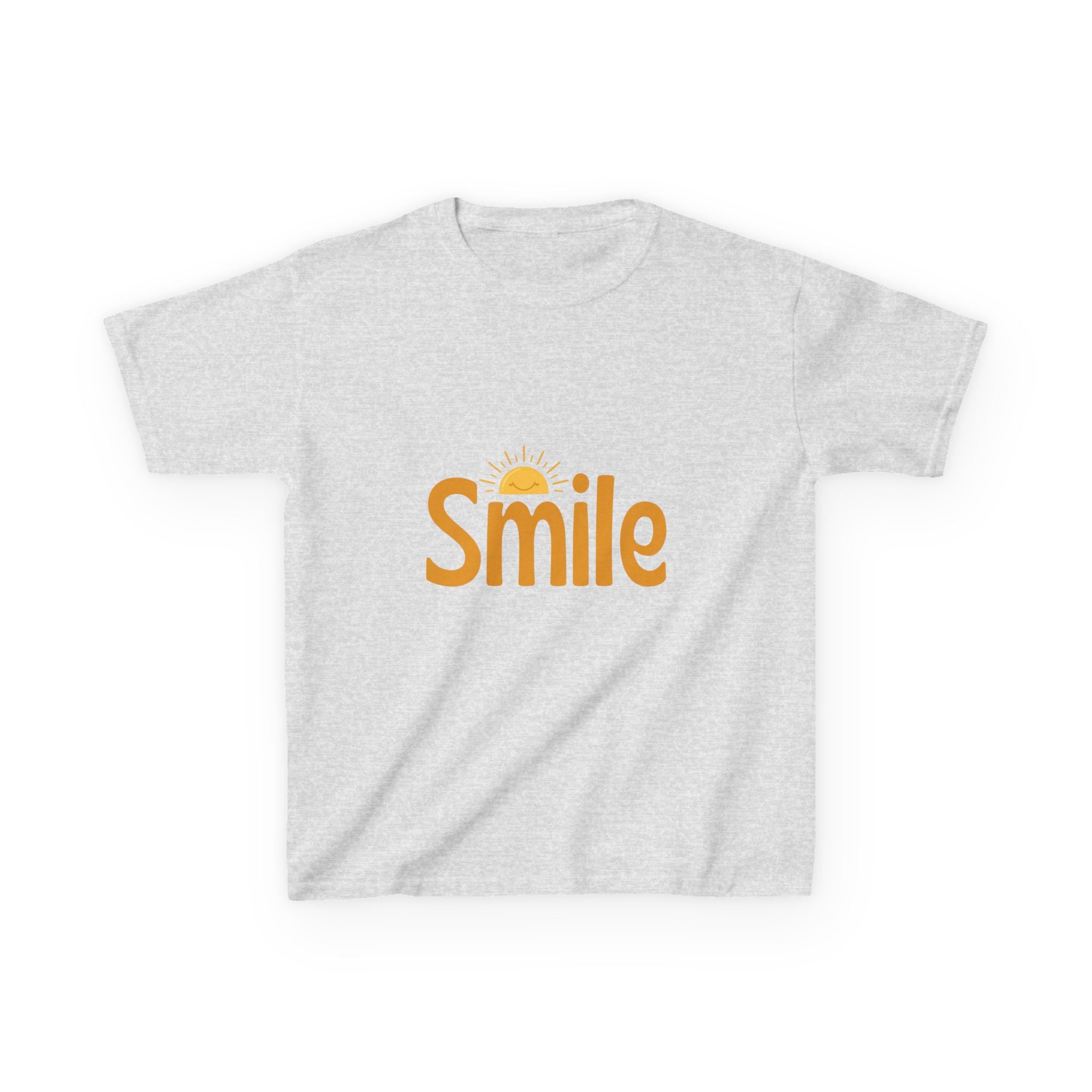 Kids Tee — "Smile" Sunshine Graphic Cotton Shirt