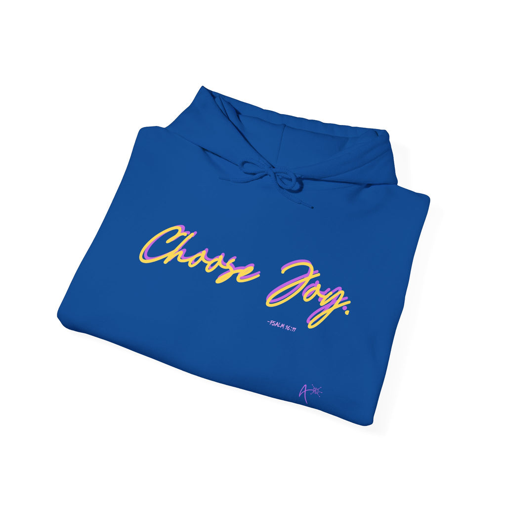 Choose Joy Hoodie — Positive Script Graphic Pullover