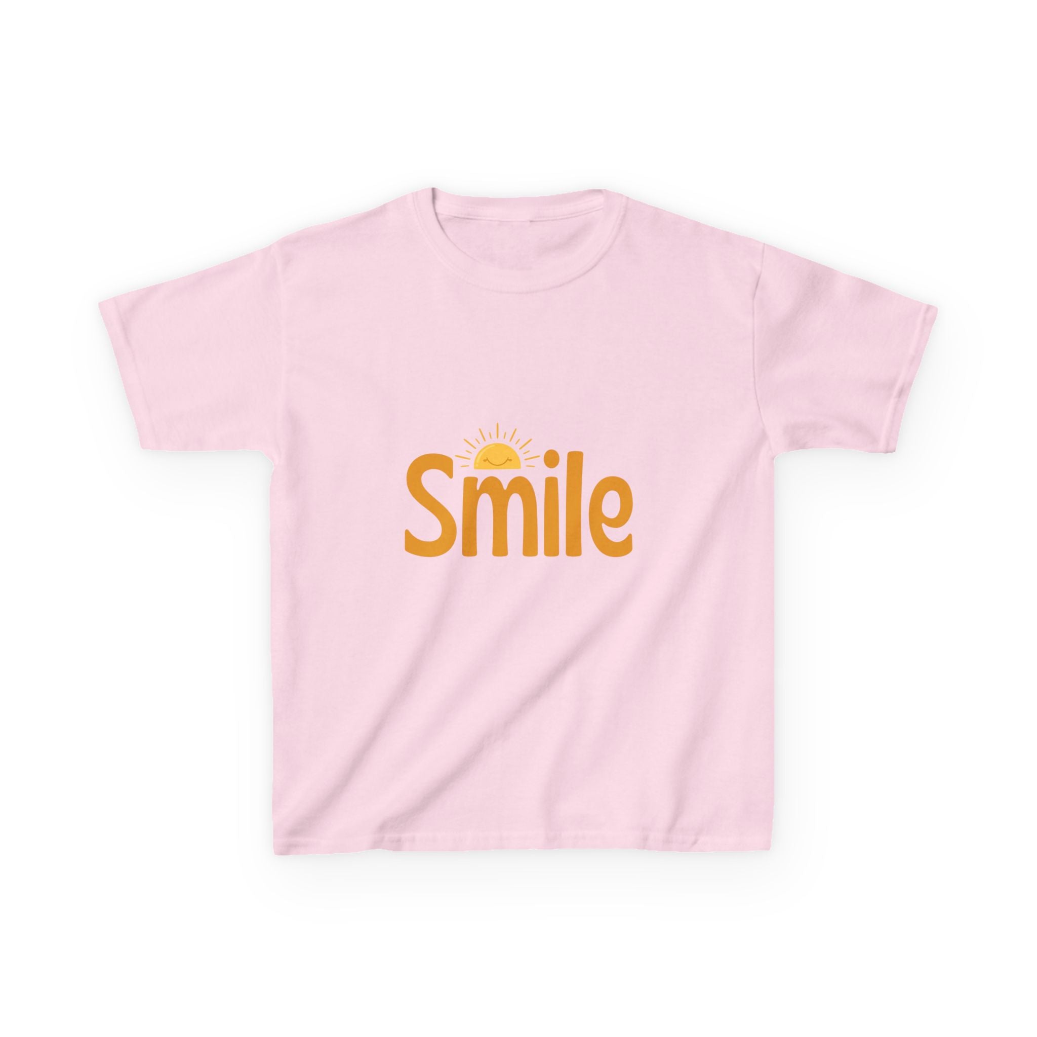 Kids Tee — "Smile" Sunshine Graphic Cotton Shirt