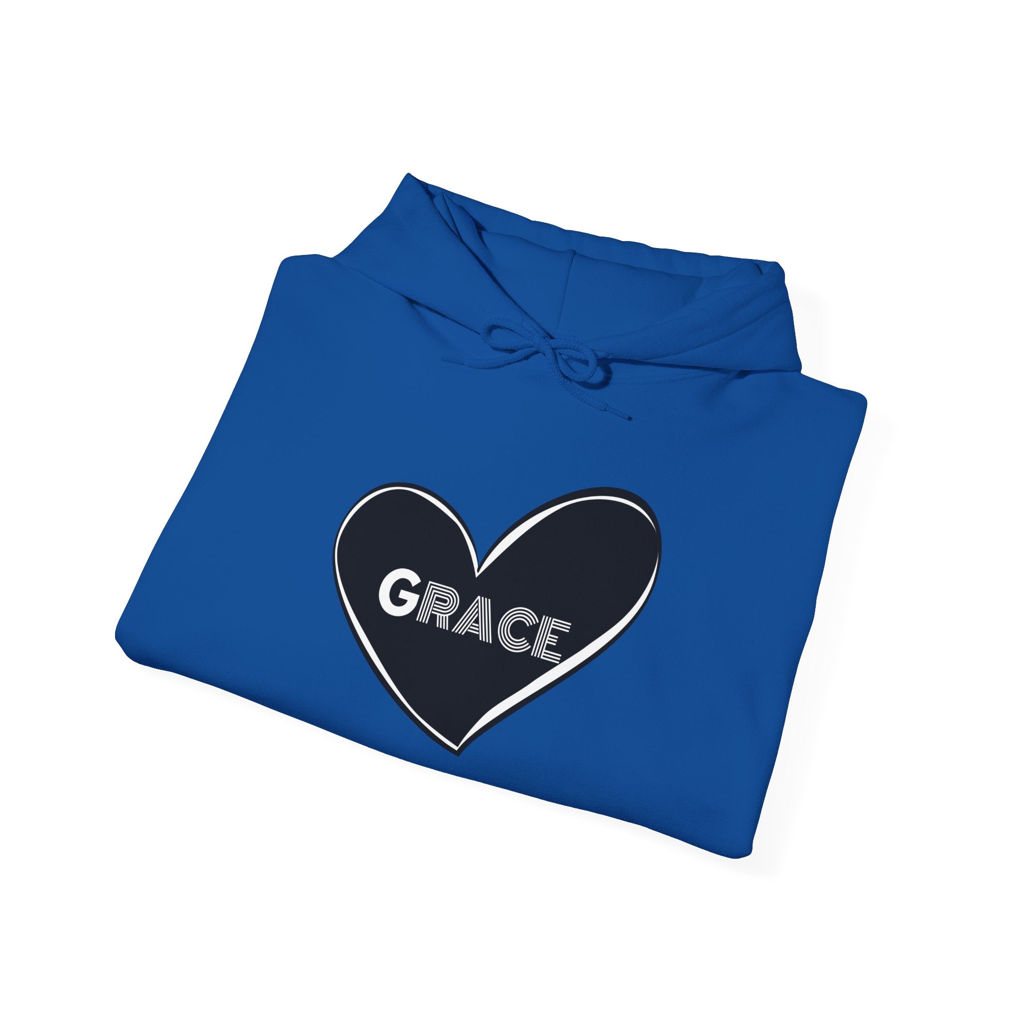 Grace Heart Hoodie — Simple Inspirational Graphic Pullover