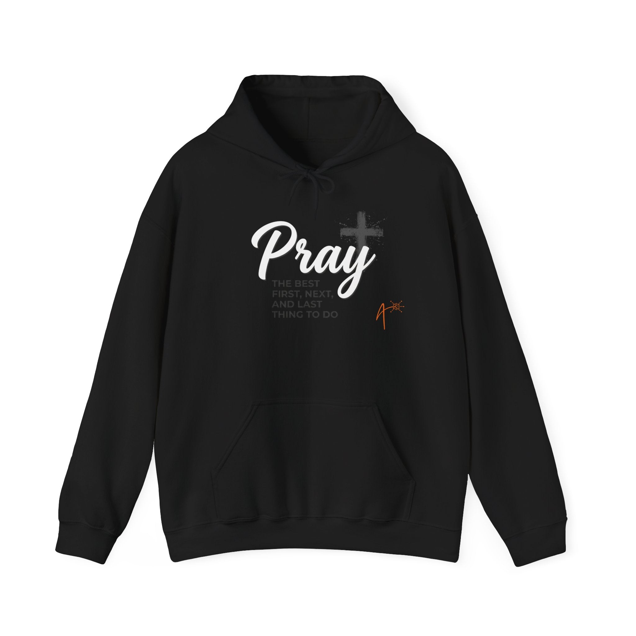 Prayer Hoodie — "Pray" Cross Faith Pullover