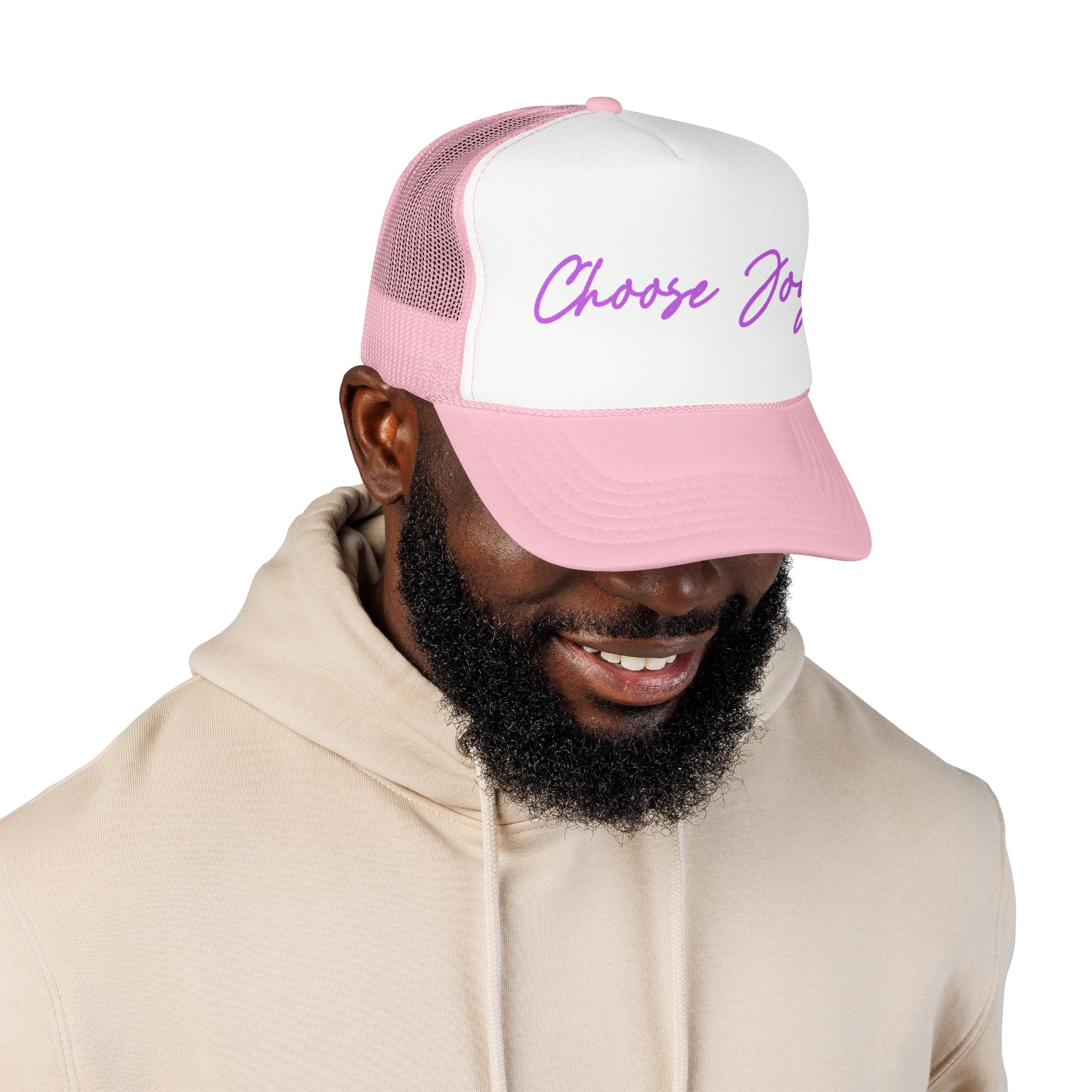 Choose Joy Trucker Hat — Inspirational Foam Mesh Cap