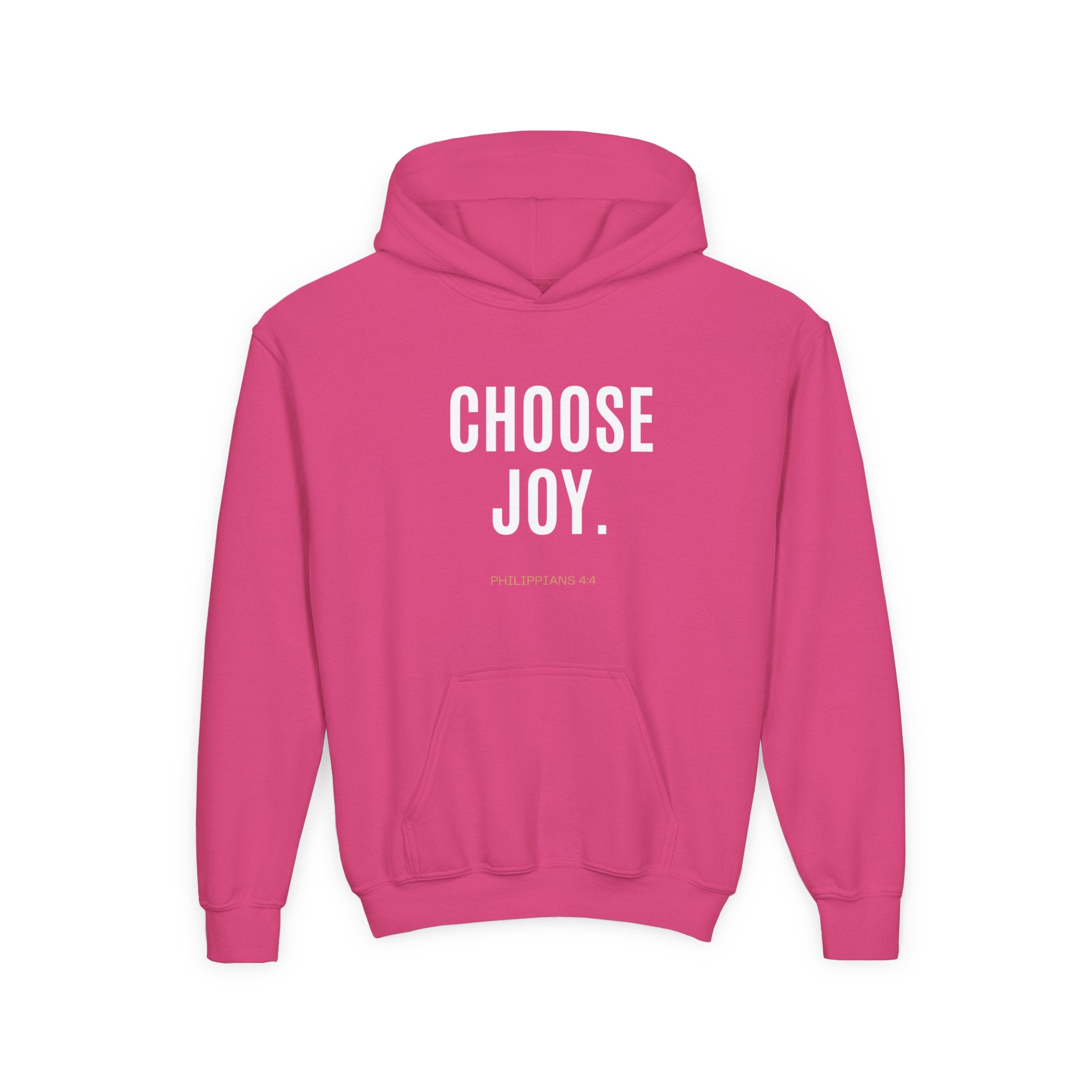 Youth Hoodie — Minimal Tiny 'be kind' Chest Print, Cozy Casual Kids Sweatshirt