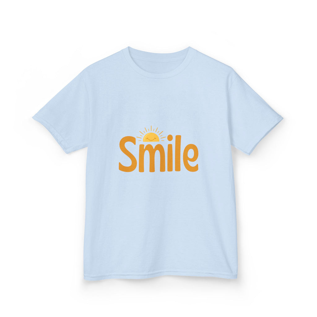 Kids Tee — "Smile" Sunshine Graphic Cotton Shirt