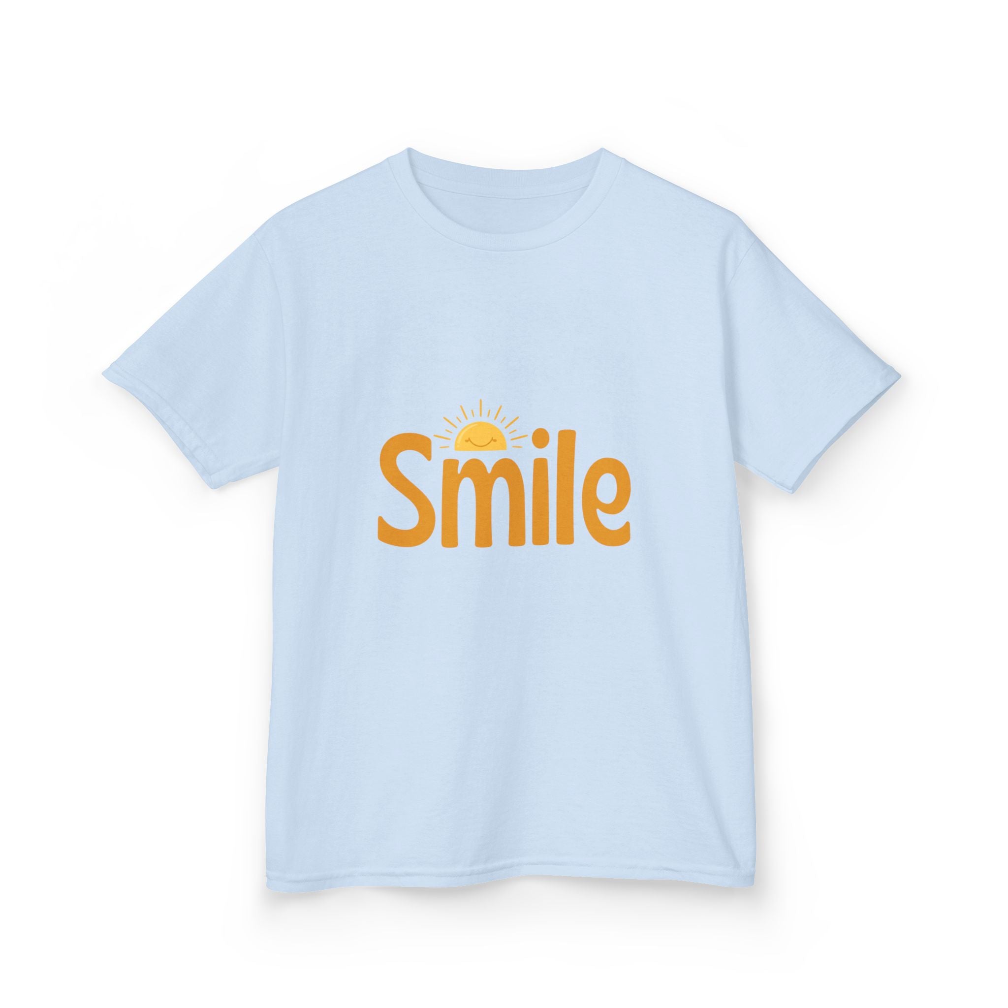 Kids Tee — "Smile" Sunshine Graphic Cotton Shirt