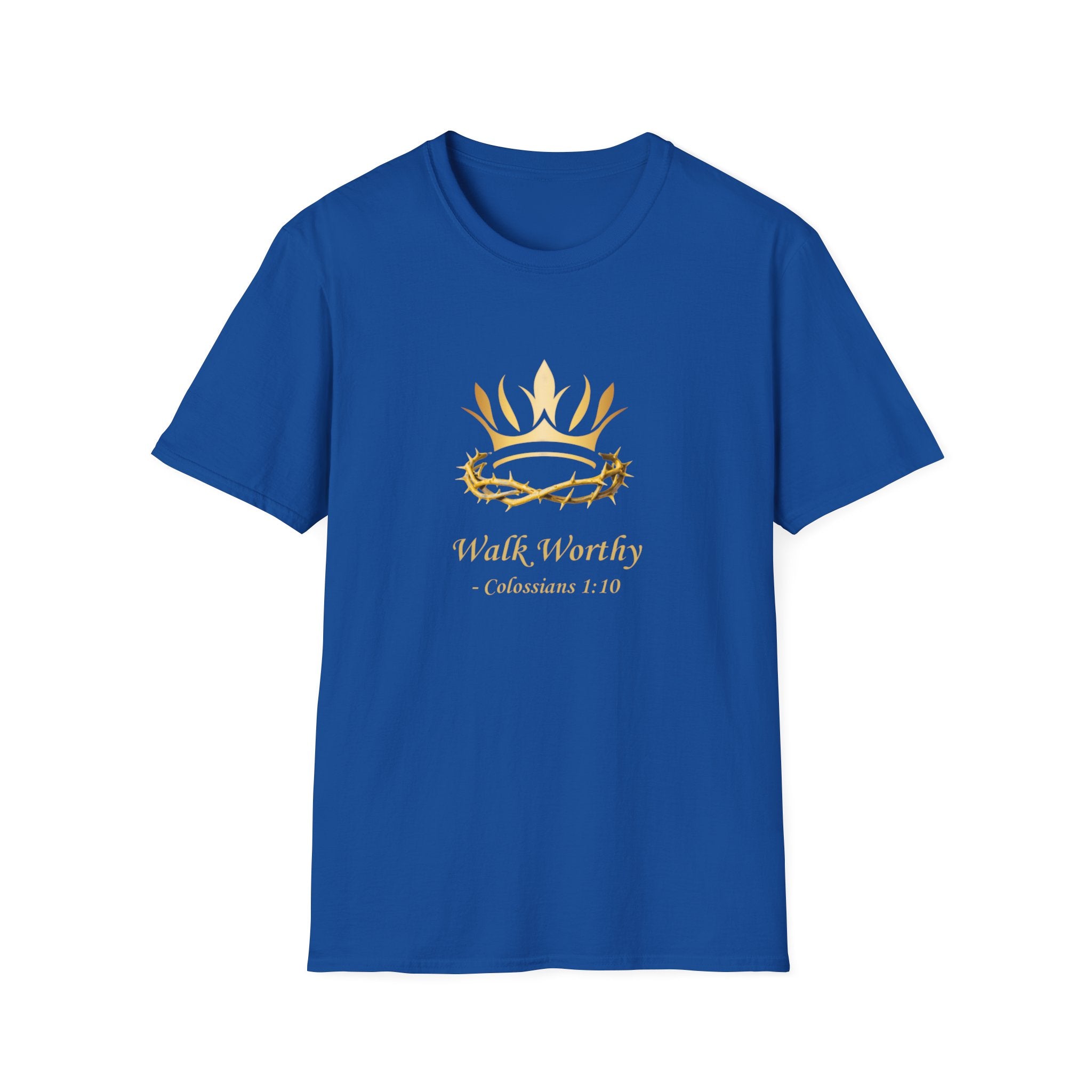 Christian Crown T-Shirt — 'Walk Worthy' Faith Graphic Tee