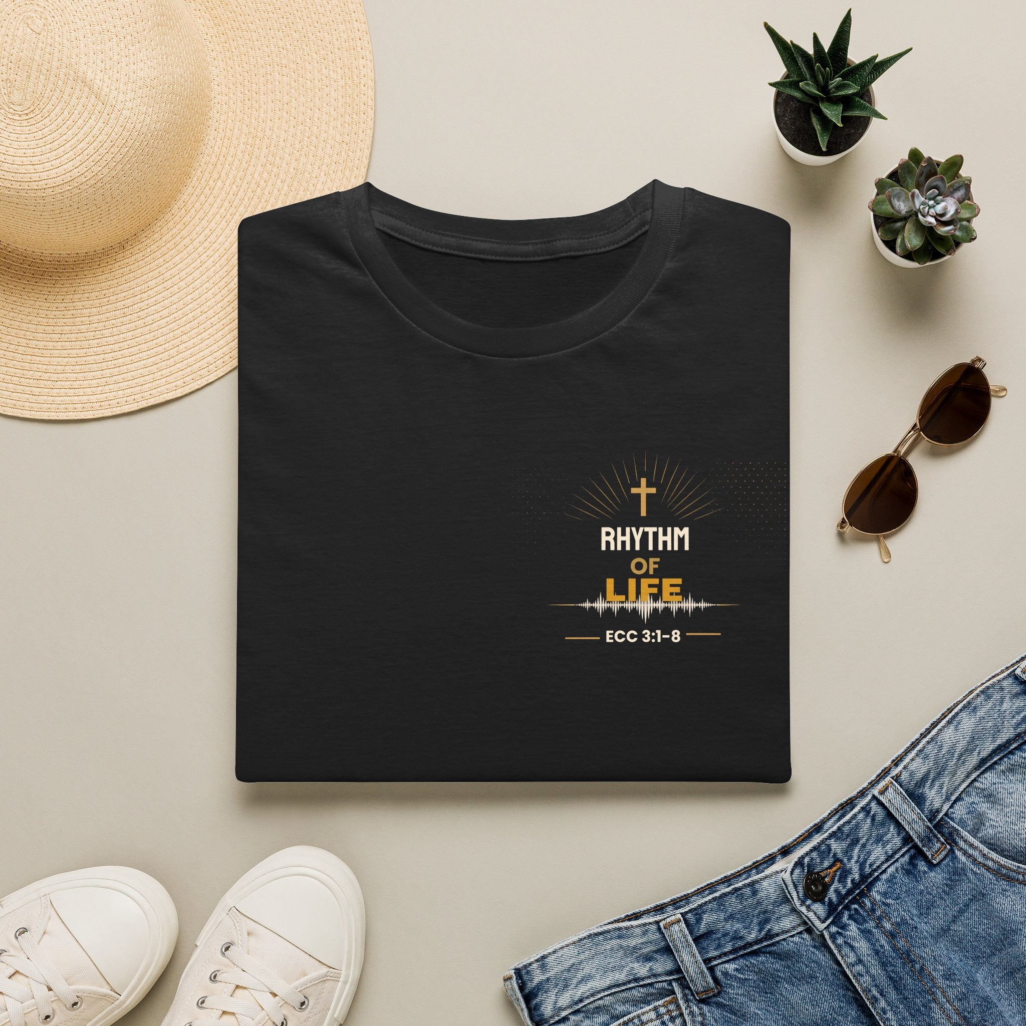Rhythm of Life Christian T‑Shirt — ECC 3:1–8 Inspirational Faith Tee