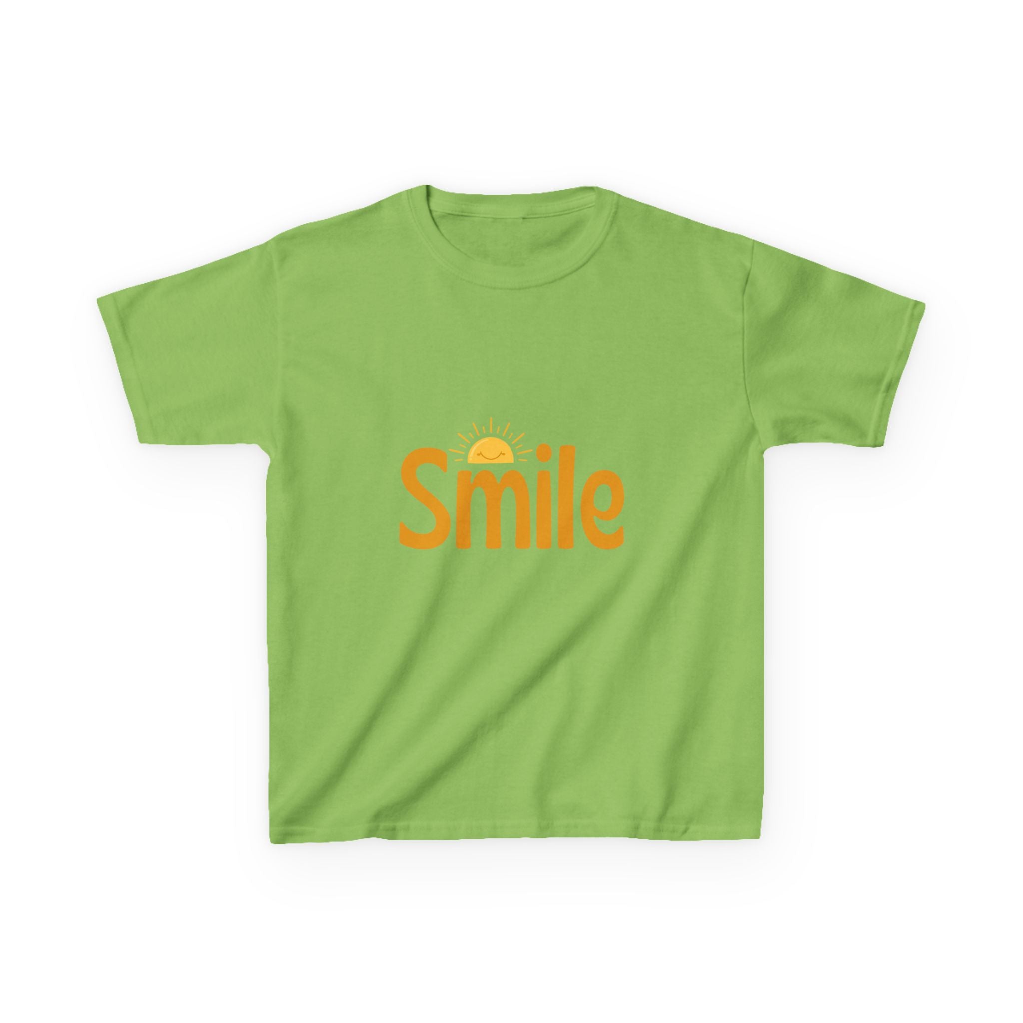 Kids Tee — "Smile" Sunshine Graphic Cotton Shirt