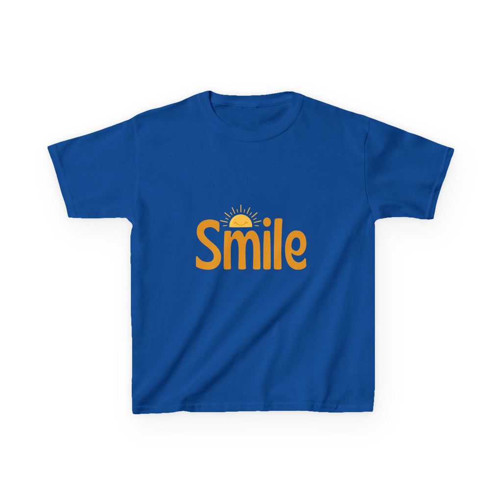 Kids Tee — "Smile" Sunshine Graphic Cotton Shirt