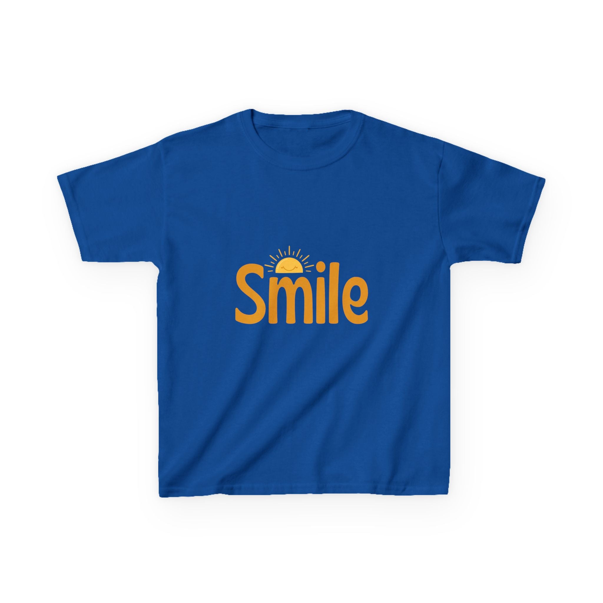 Kids Tee — "Smile" Sunshine Graphic Cotton Shirt