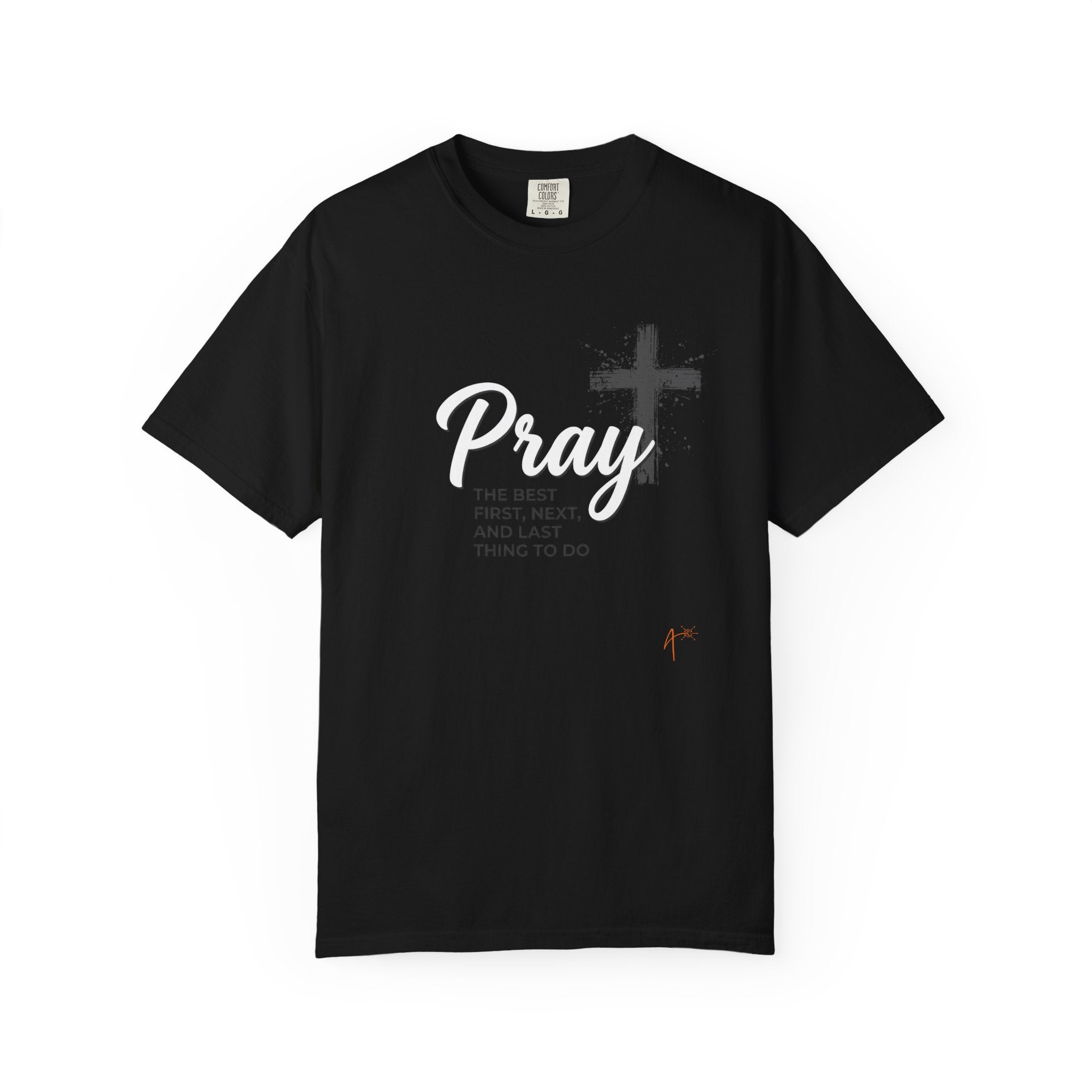 Pray Cross T-Shirt — 'Pray' Faith Graphic Tee