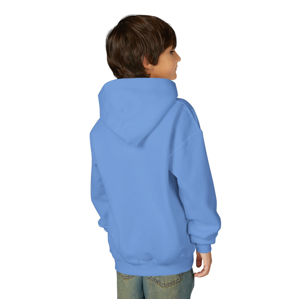 Youth Hoodie — "Smile" Retro Sun Graphic Kids Sweatshirt
