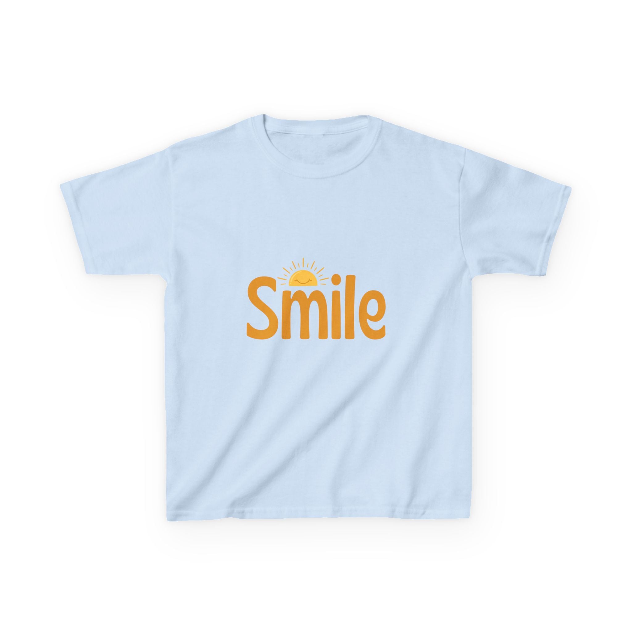 Kids Tee — "Smile" Sunshine Graphic Cotton Shirt