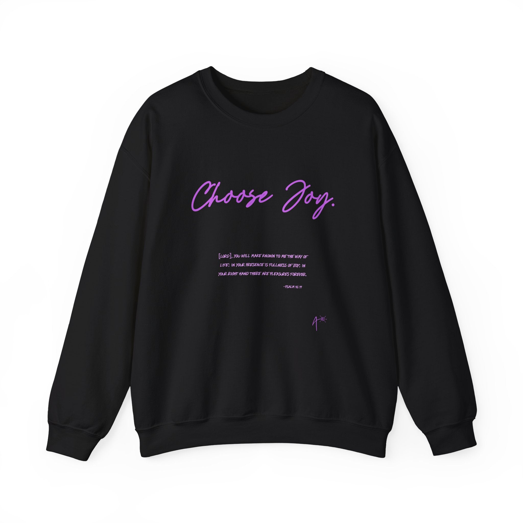 Crewneck Sweatshirt - "Choose Joy" Inspirational Script Pullover