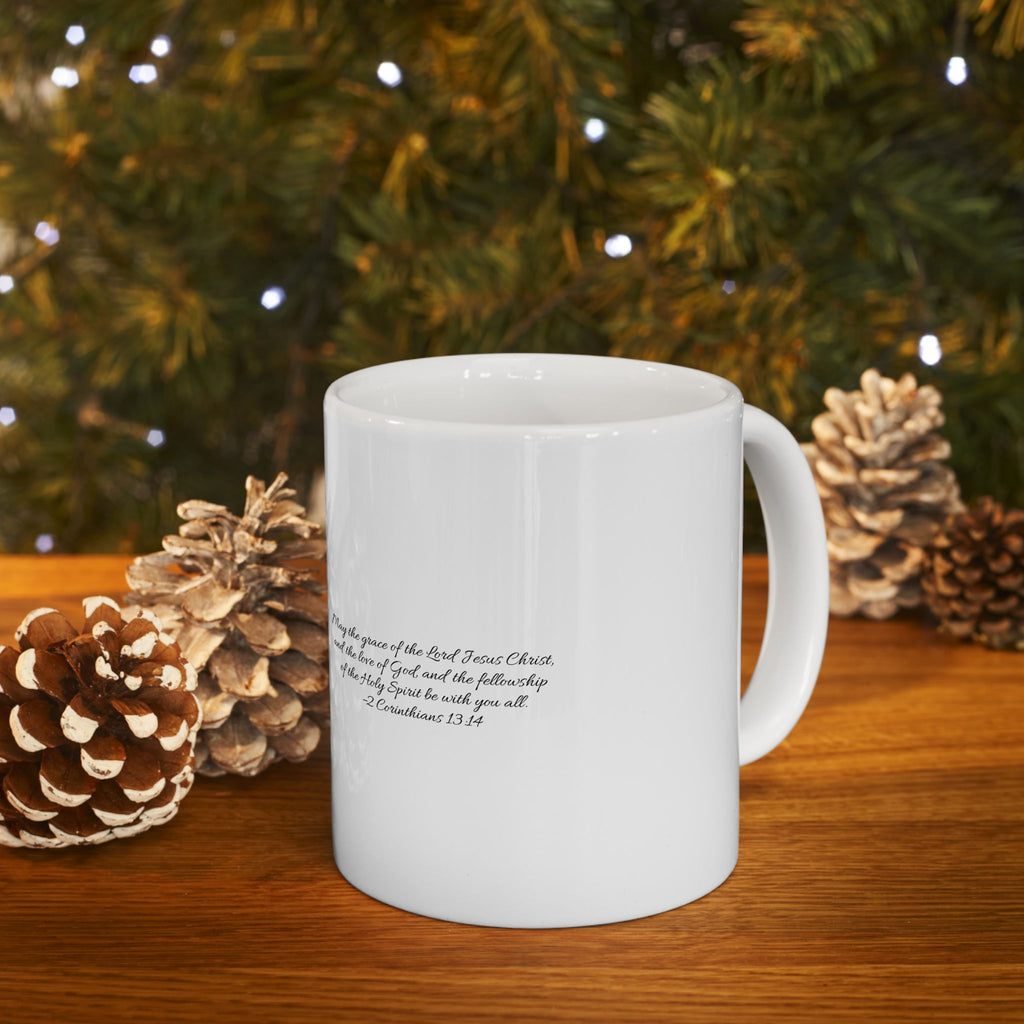 Grace Heart Ceramic Mug — Inspirational Scripture Coffee Cup (11oz & 15oz)