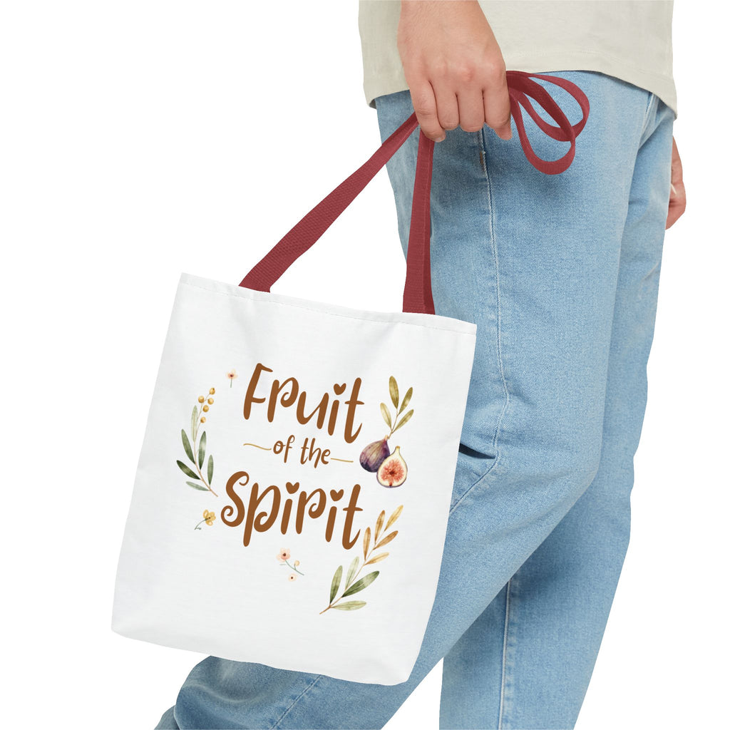 Fruit of the Spirit Tote Bag — Christian Scripture Canvas Grocery & Bible Study Tote