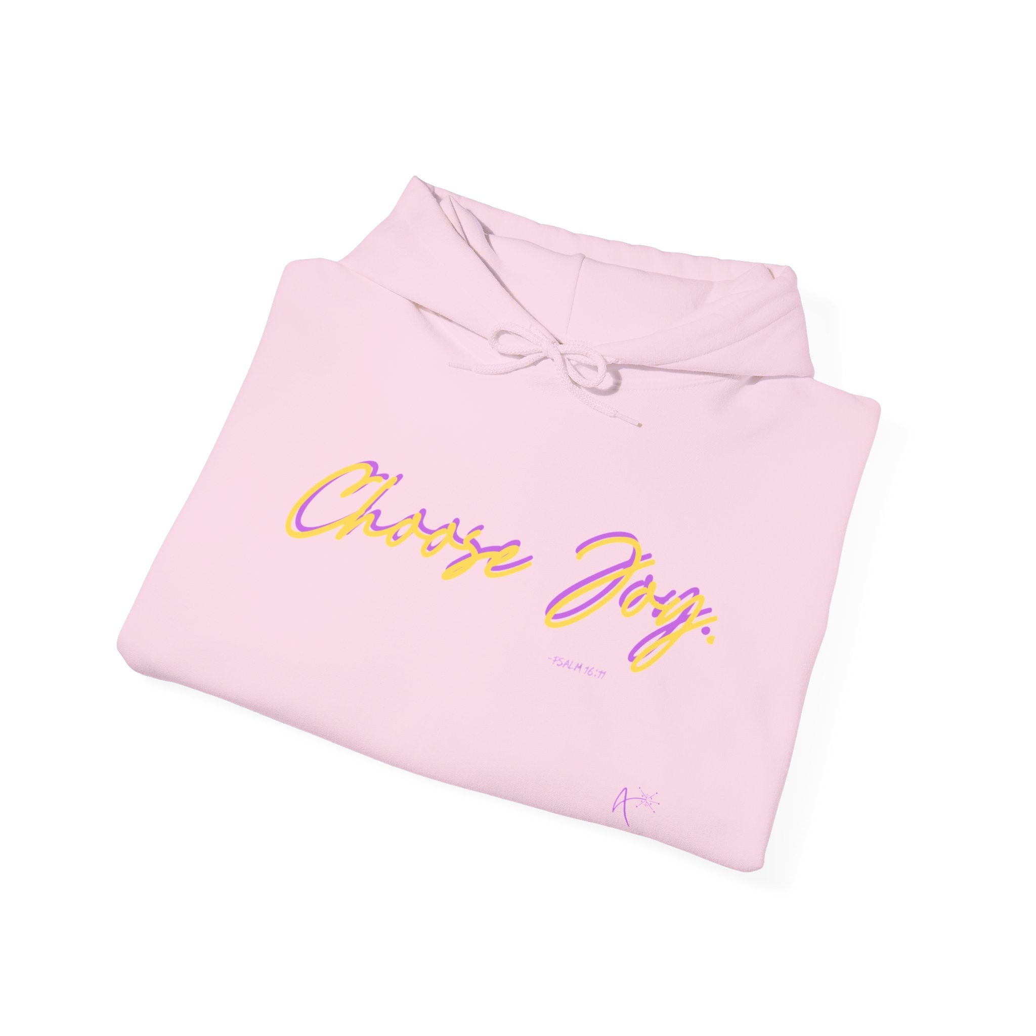 Choose Joy Hoodie — Positive Script Graphic Pullover