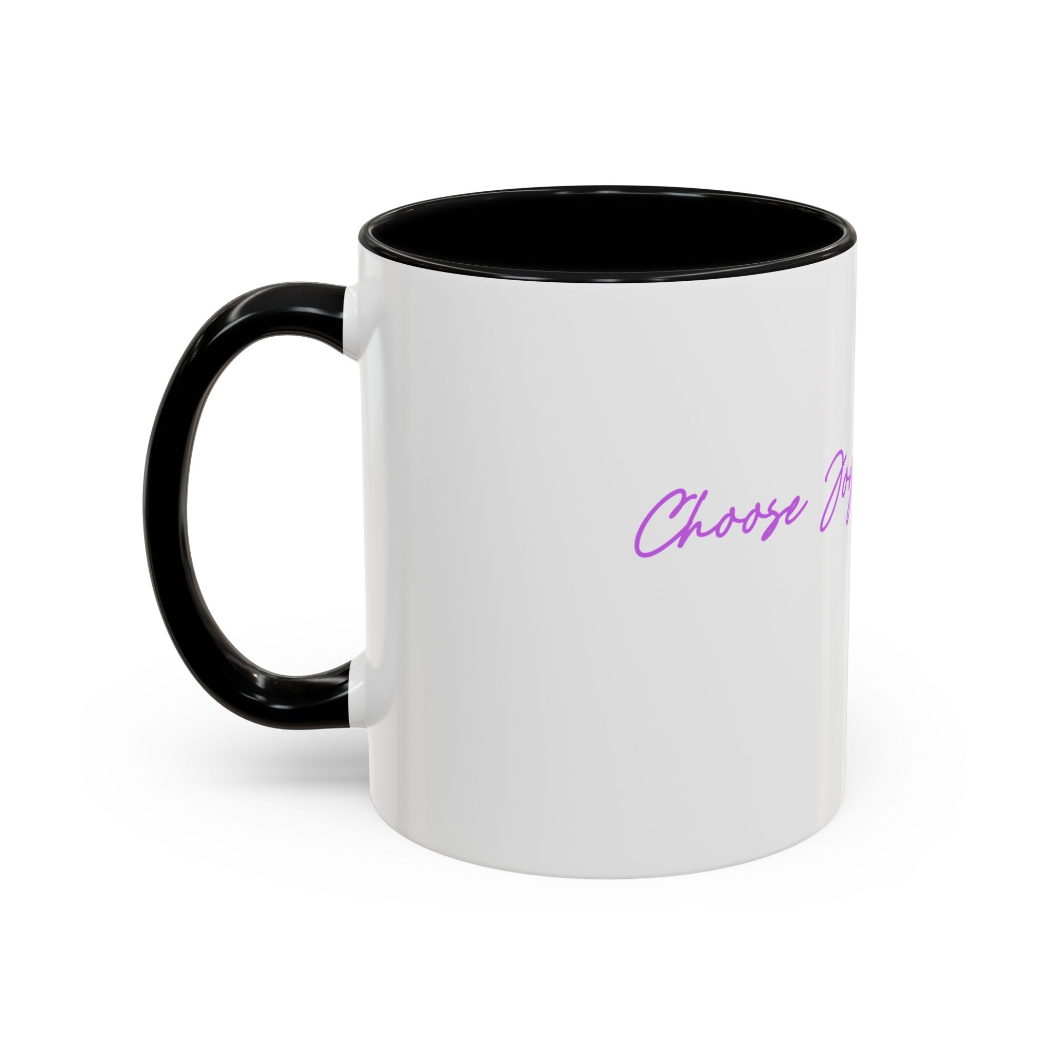 Inspirational Coffee Mug — "Choose Joy" Accent Ceramic Cup