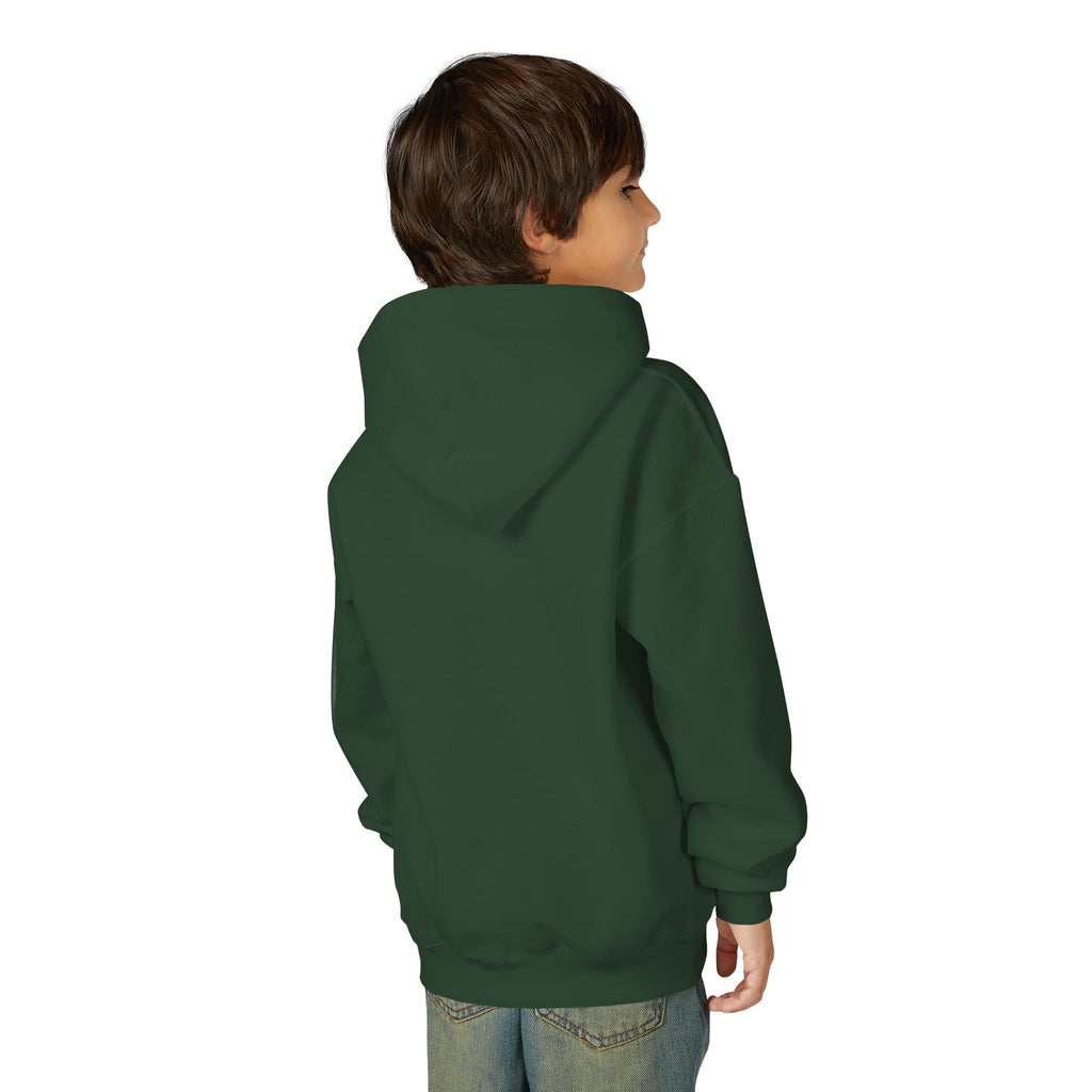 Youth Hoodie — "Smile" Retro Sun Graphic Kids Sweatshirt