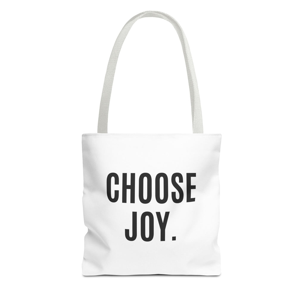 Choose Joy Tote Bag — Inspirational Scripture Philippians 4:4 Canvas Tote