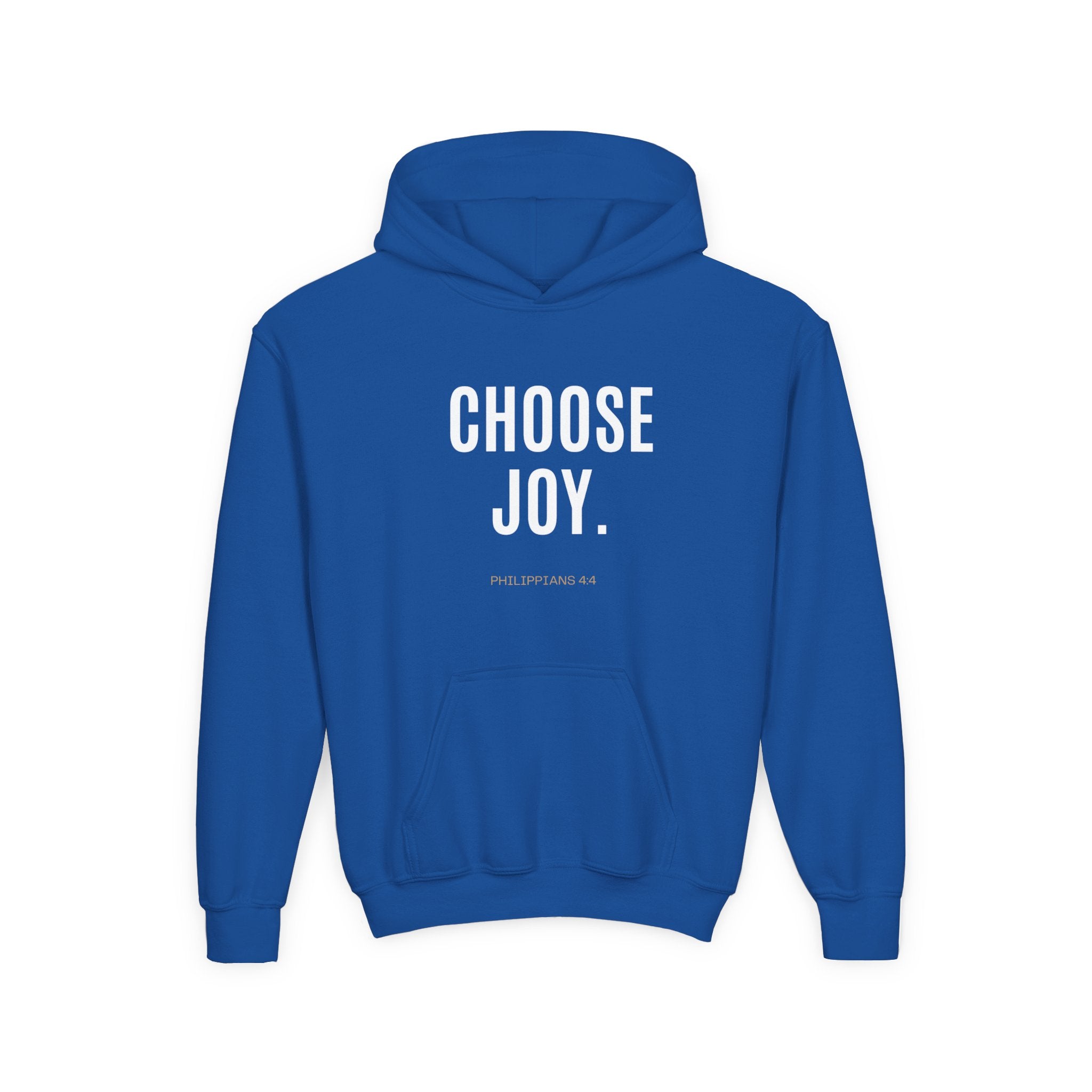 Youth Hoodie — Minimal Tiny 'be kind' Chest Print, Cozy Casual Kids Sweatshirt