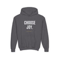 Youth Hoodie — Minimal Tiny 'be kind' Chest Print, Cozy Casual Kids Sweatshirt