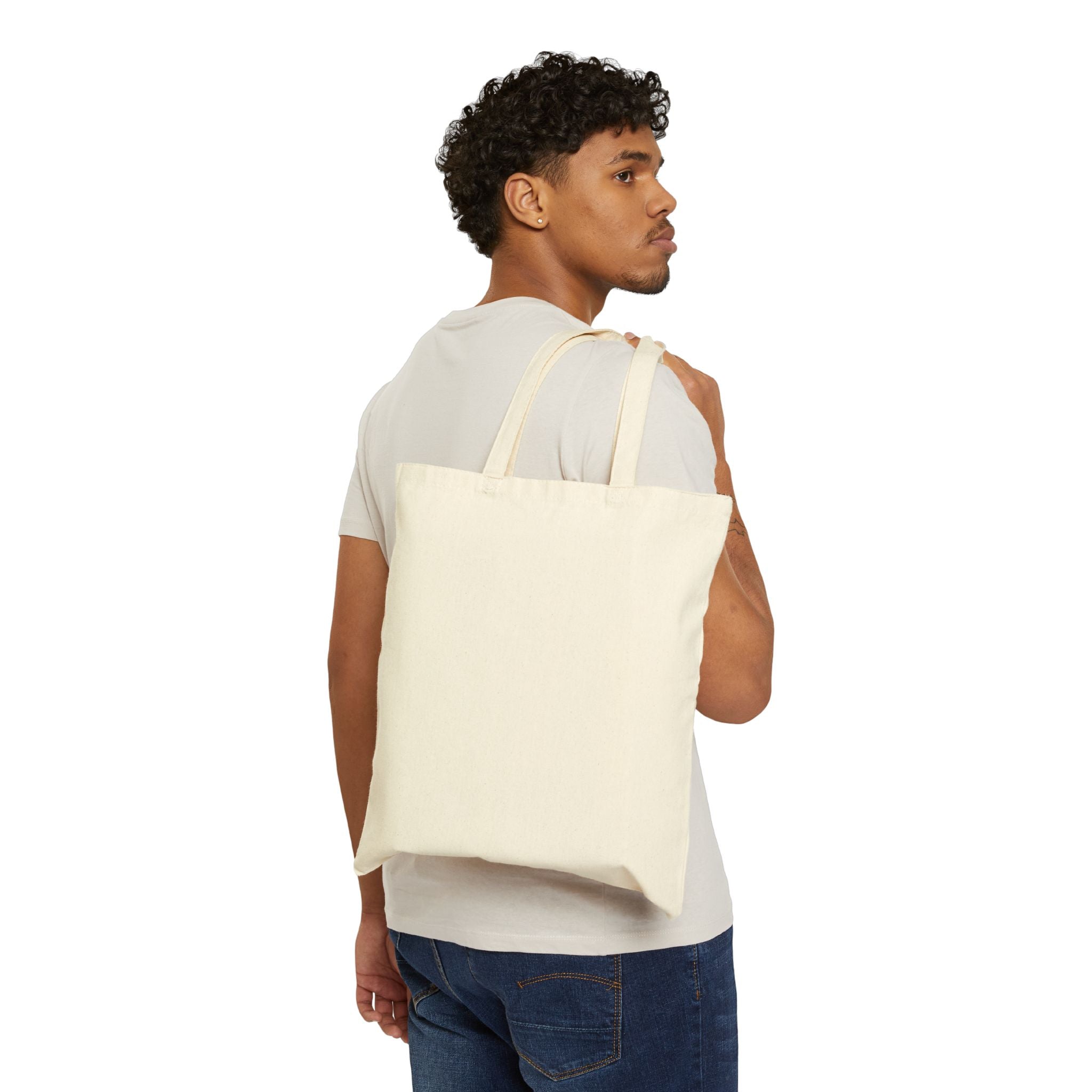 Canvas Tote Bag - "Choose Joy" Handwritten Script Reusable Shopper, Inspirational Everyday Market Bag