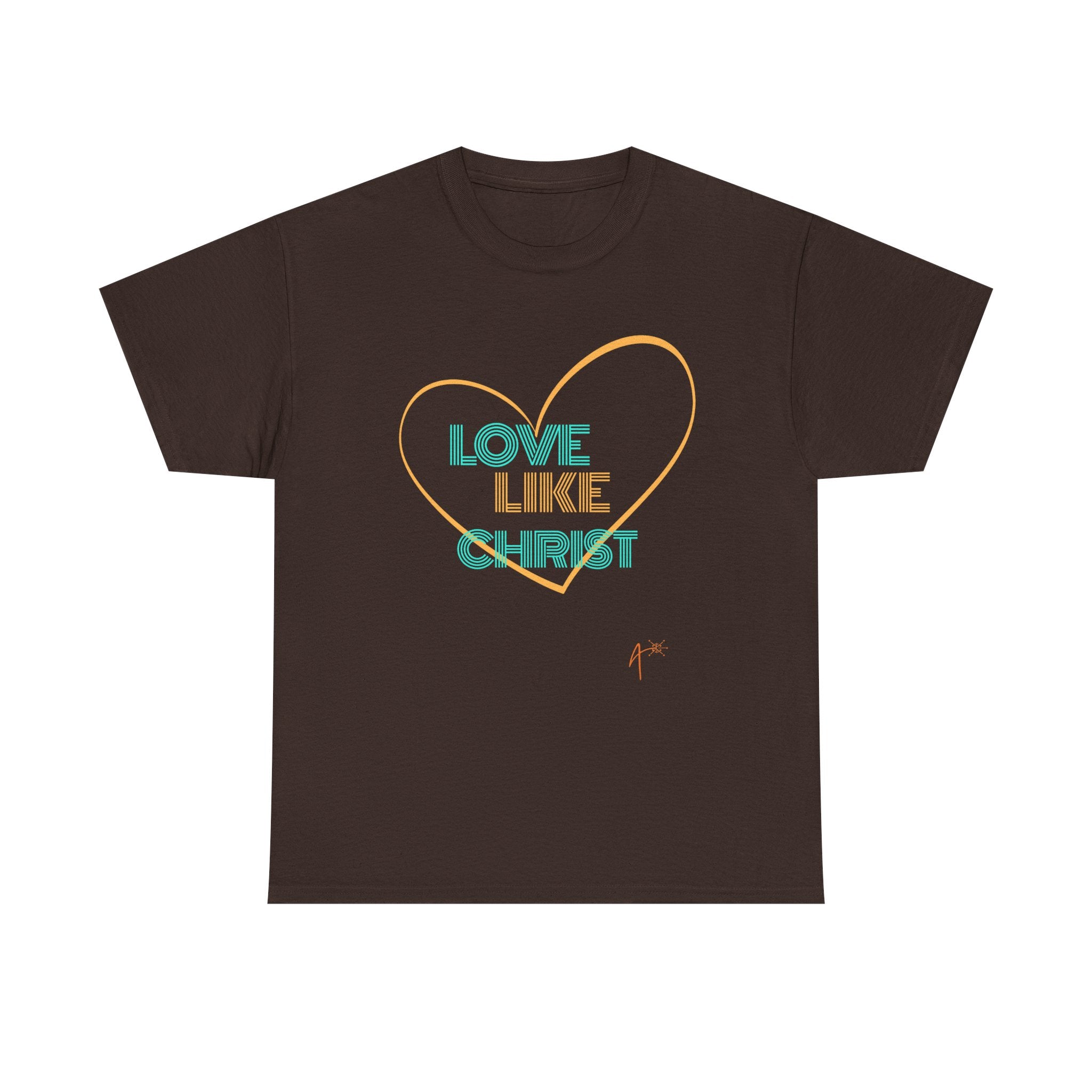 T-Shirt — "Love Like Christ" Heart Christian Tee