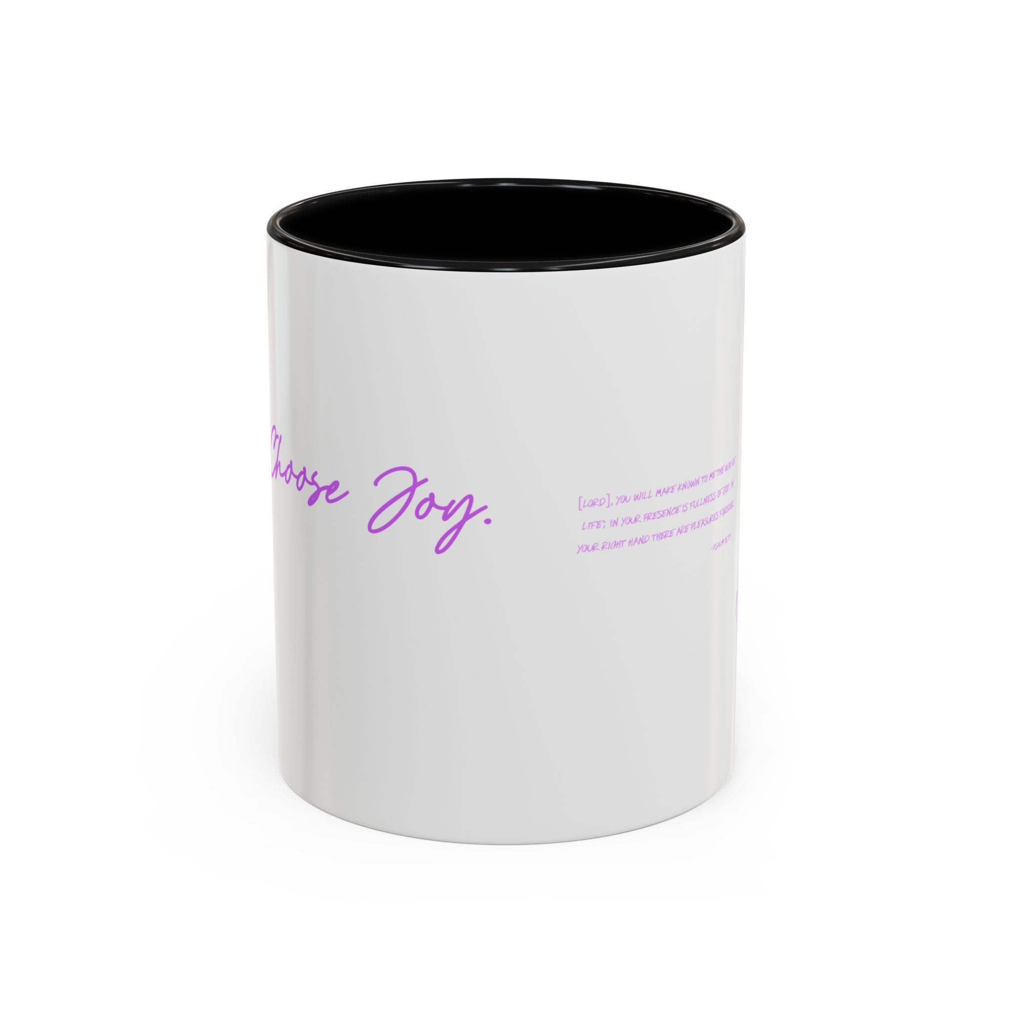 Inspirational Coffee Mug — "Choose Joy" Accent Ceramic Cup