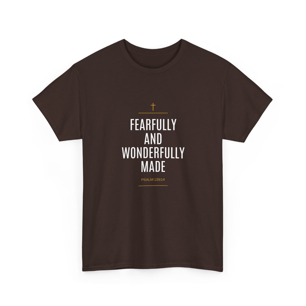 Fearfully and Wonderfully Made Tee — Christian Inspirational T-Shirt