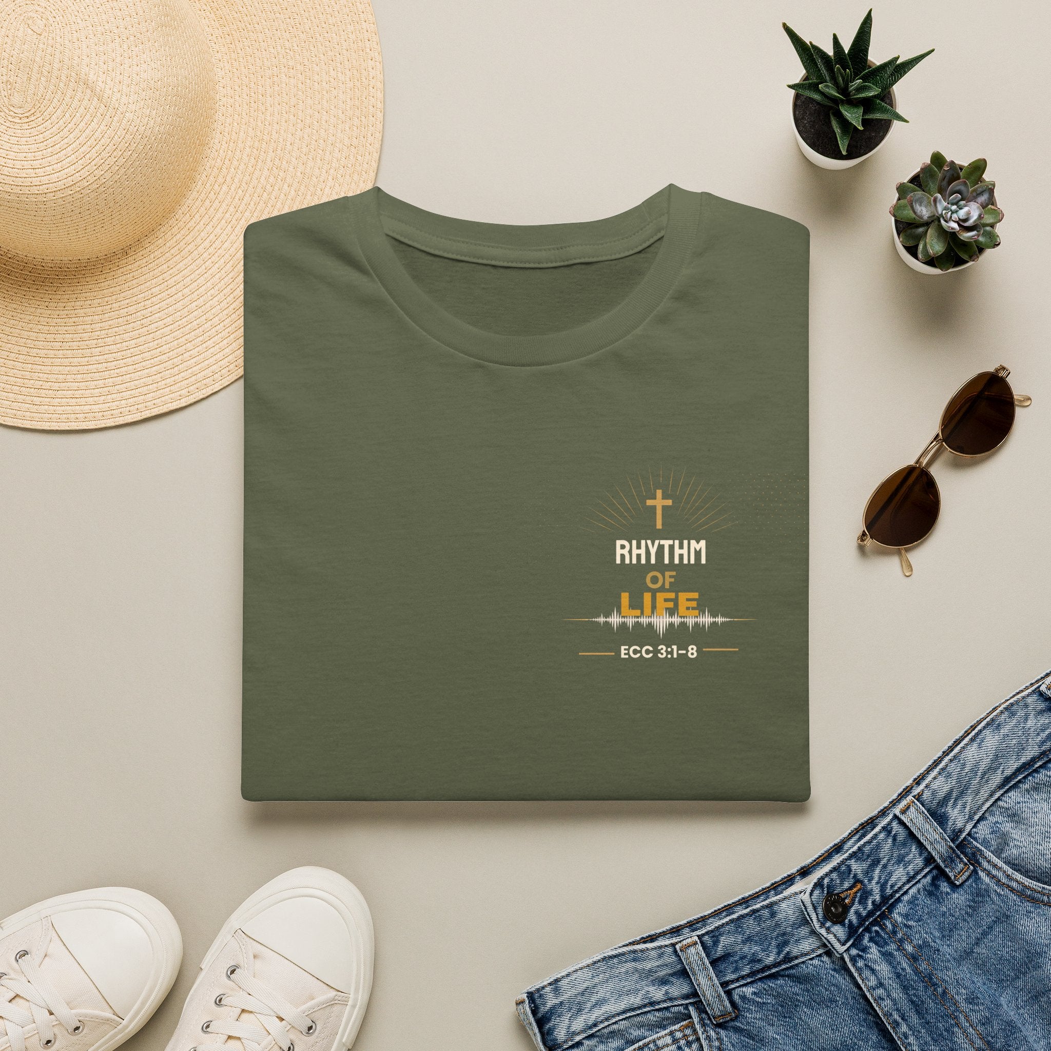 Rhythm of Life Christian T‑Shirt — ECC 3:1–8 Inspirational Faith Tee