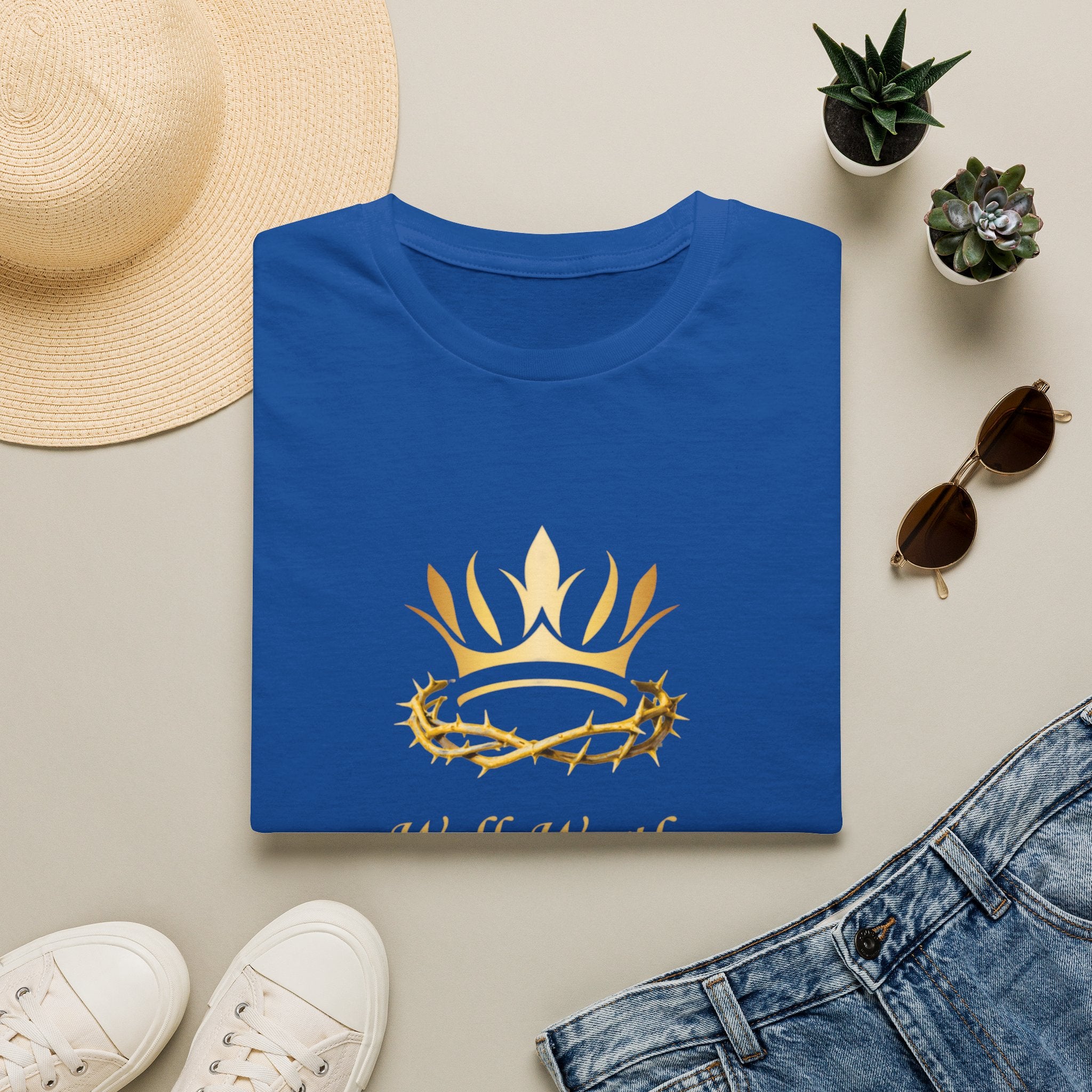Christian Crown T-Shirt — 'Walk Worthy' Faith Graphic Tee
