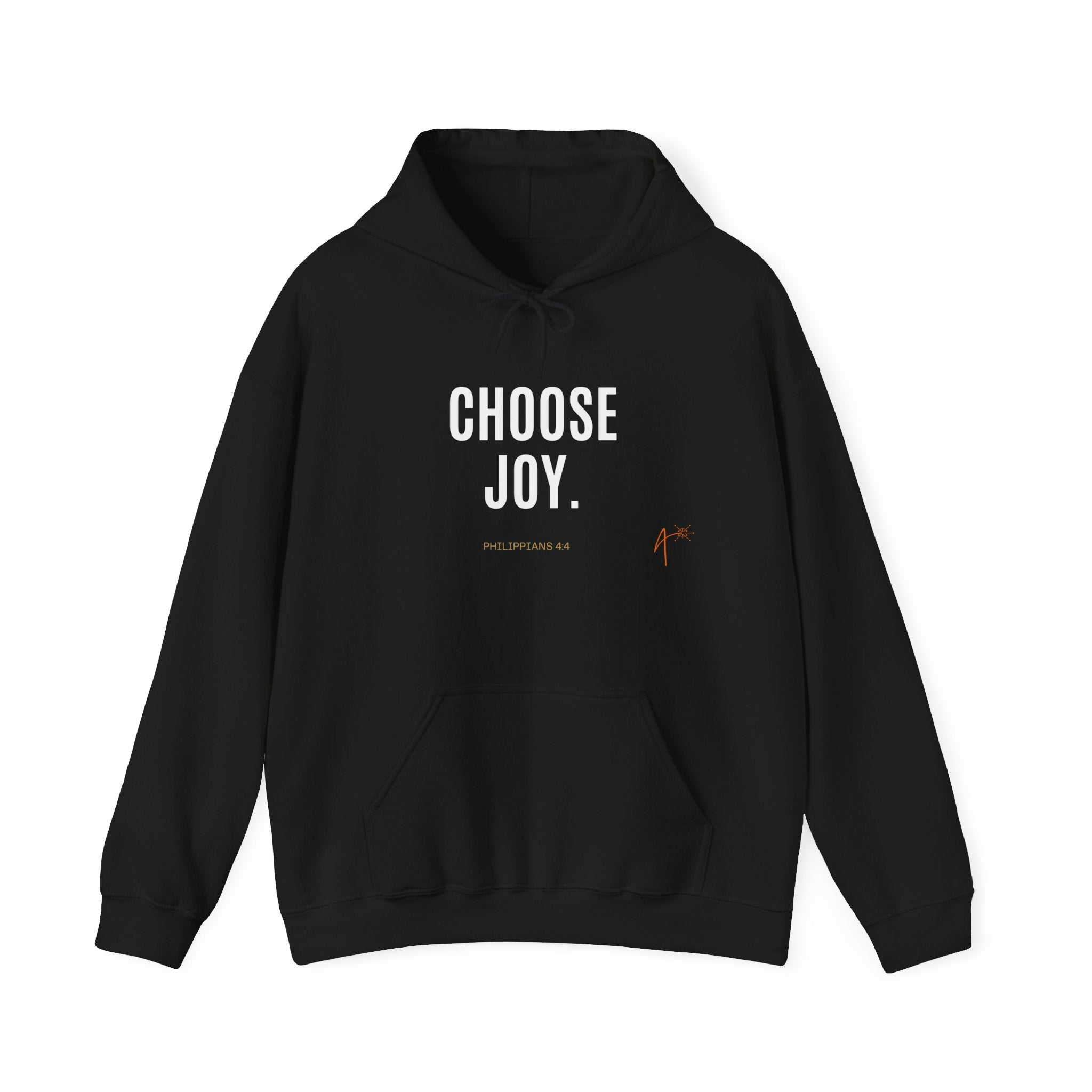 Choose Joy Hoodie — Inspirational Christian Scripture Pullover (Philippians 4:8)
