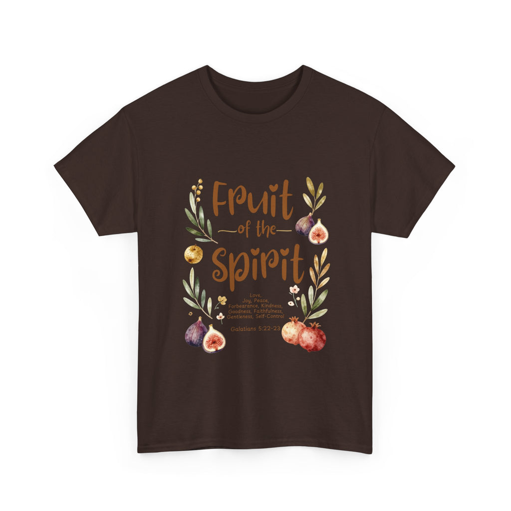 Fruit of the Spirit T-Shirt — Christian Faith Tee with Watercolor Fruit Design