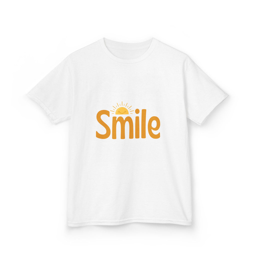 Kids Tee — "Smile" Sunshine Graphic Cotton Shirt