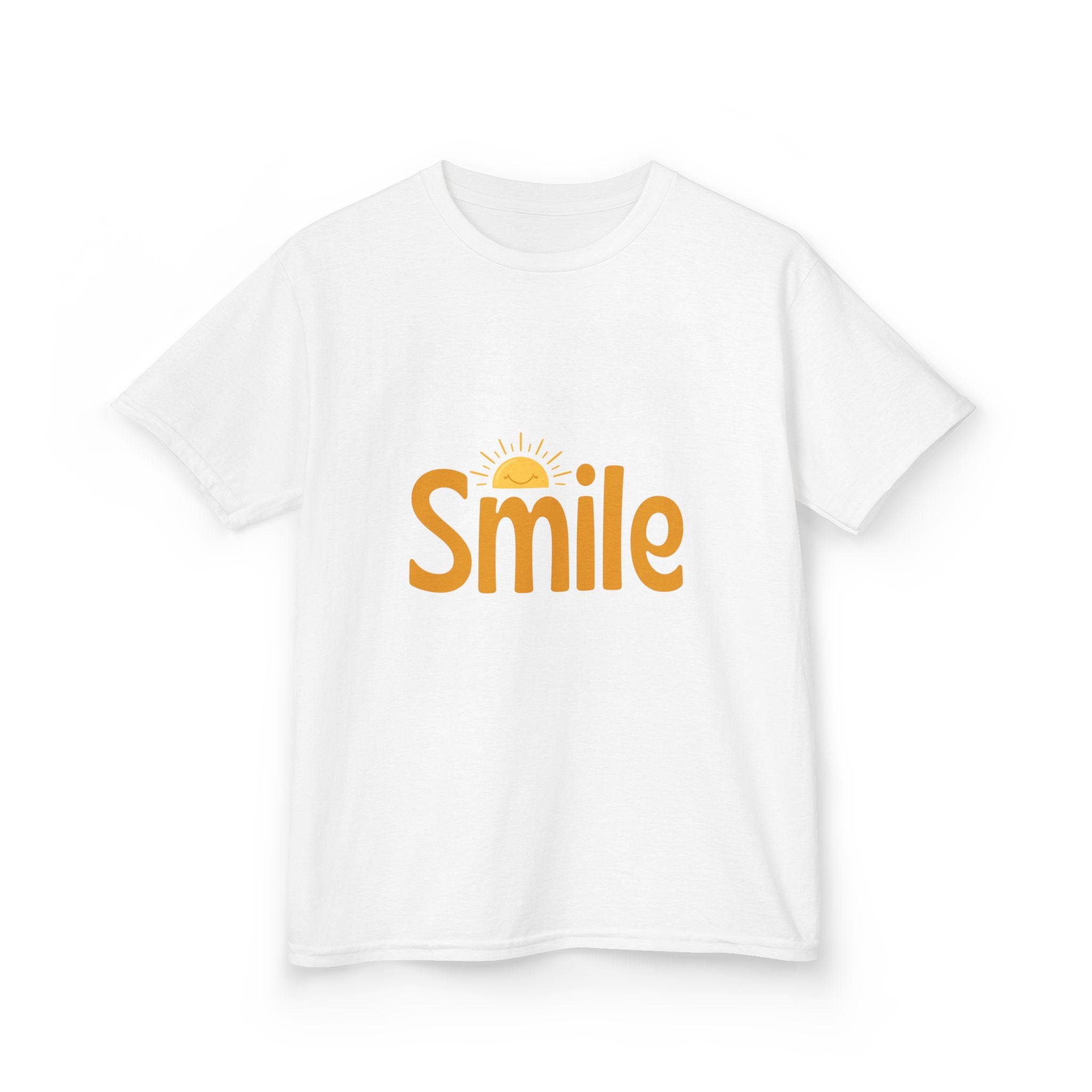 Kids Tee — "Smile" Sunshine Graphic Cotton Shirt