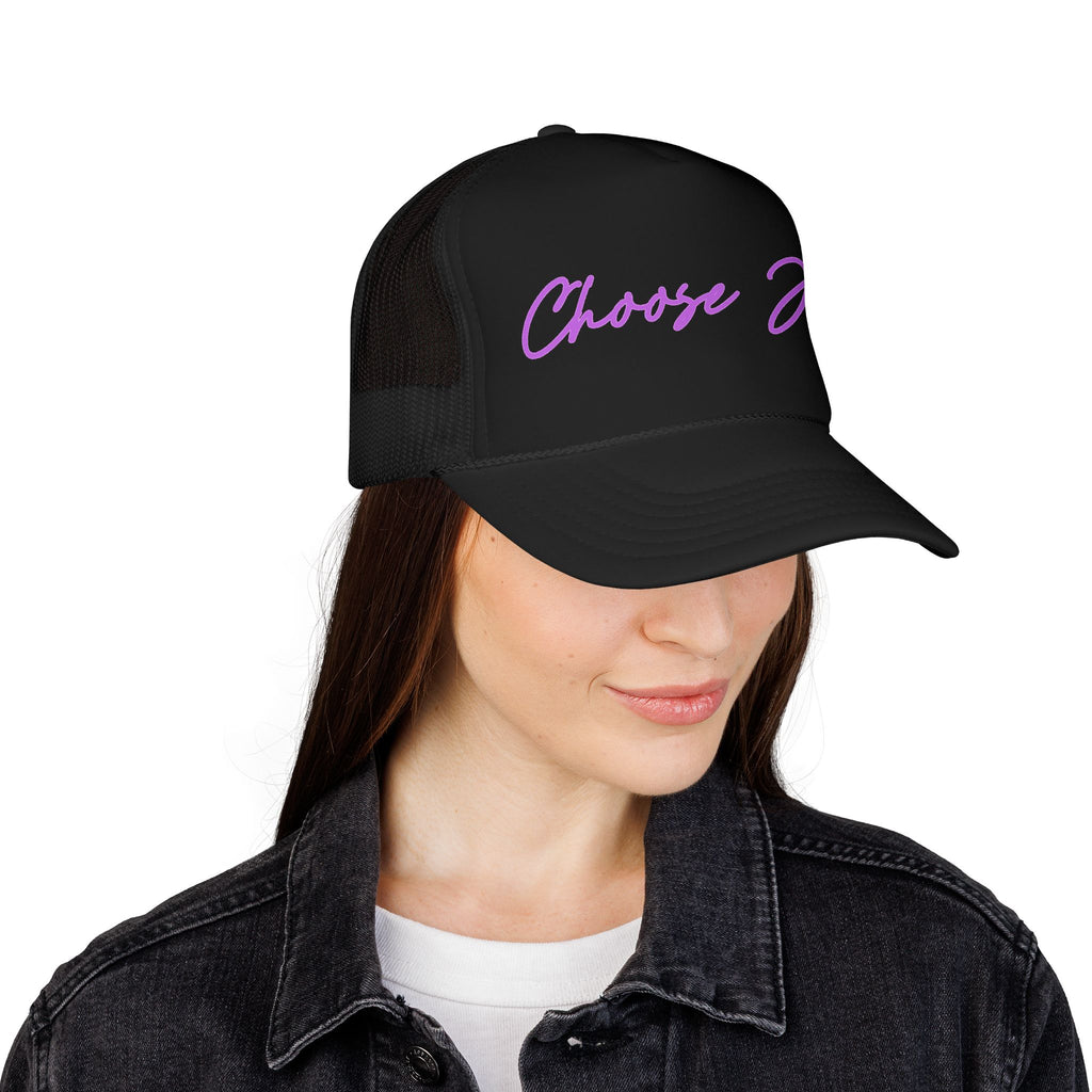 Choose Joy Trucker Hat — Inspirational Foam Mesh Cap