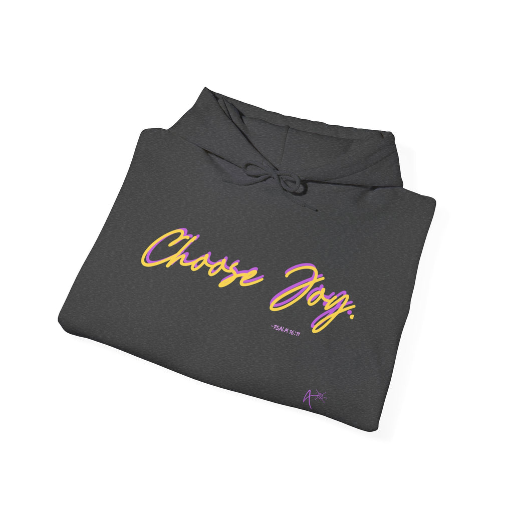 Choose Joy Hoodie — Positive Script Graphic Pullover