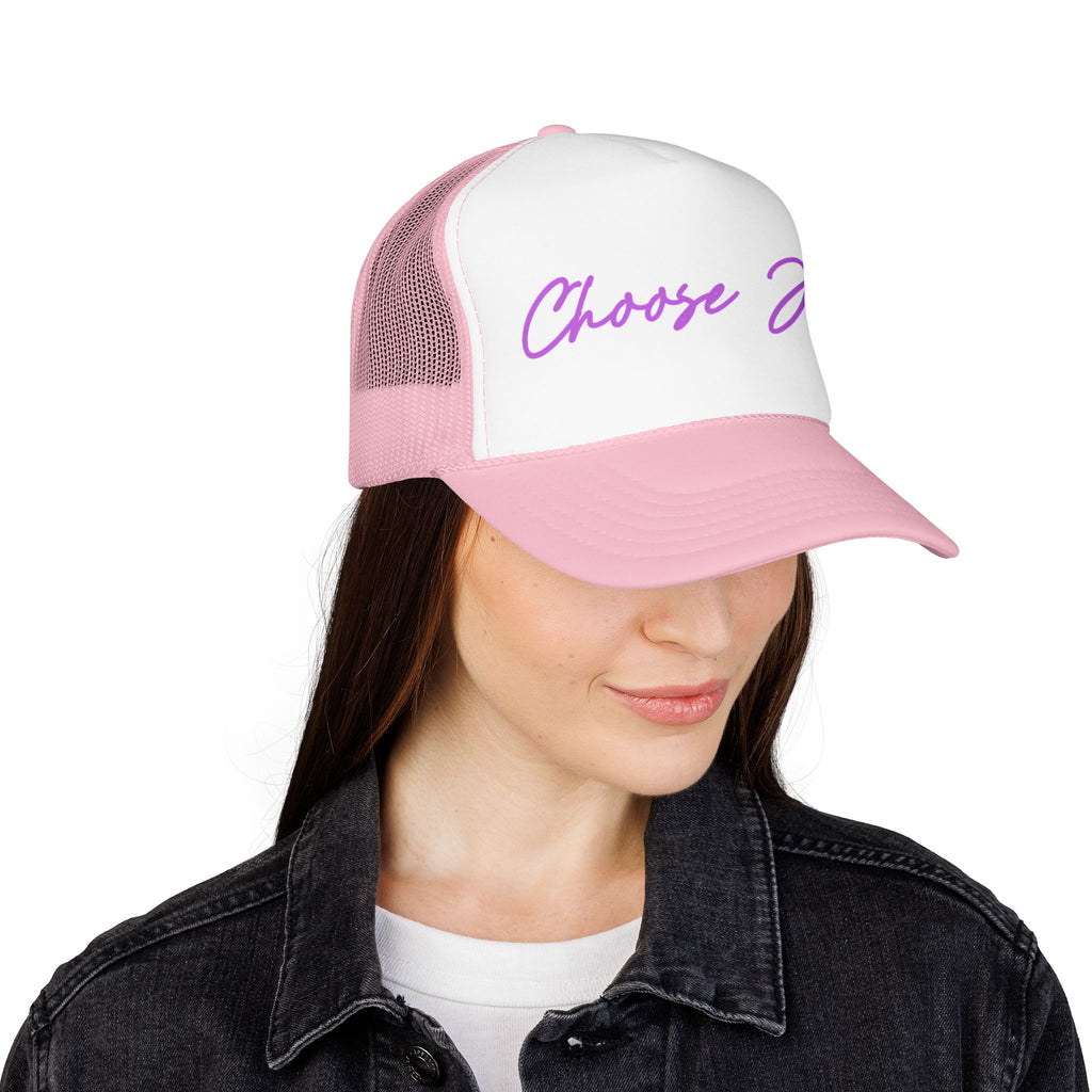 Choose Joy Trucker Hat — Inspirational Foam Mesh Cap