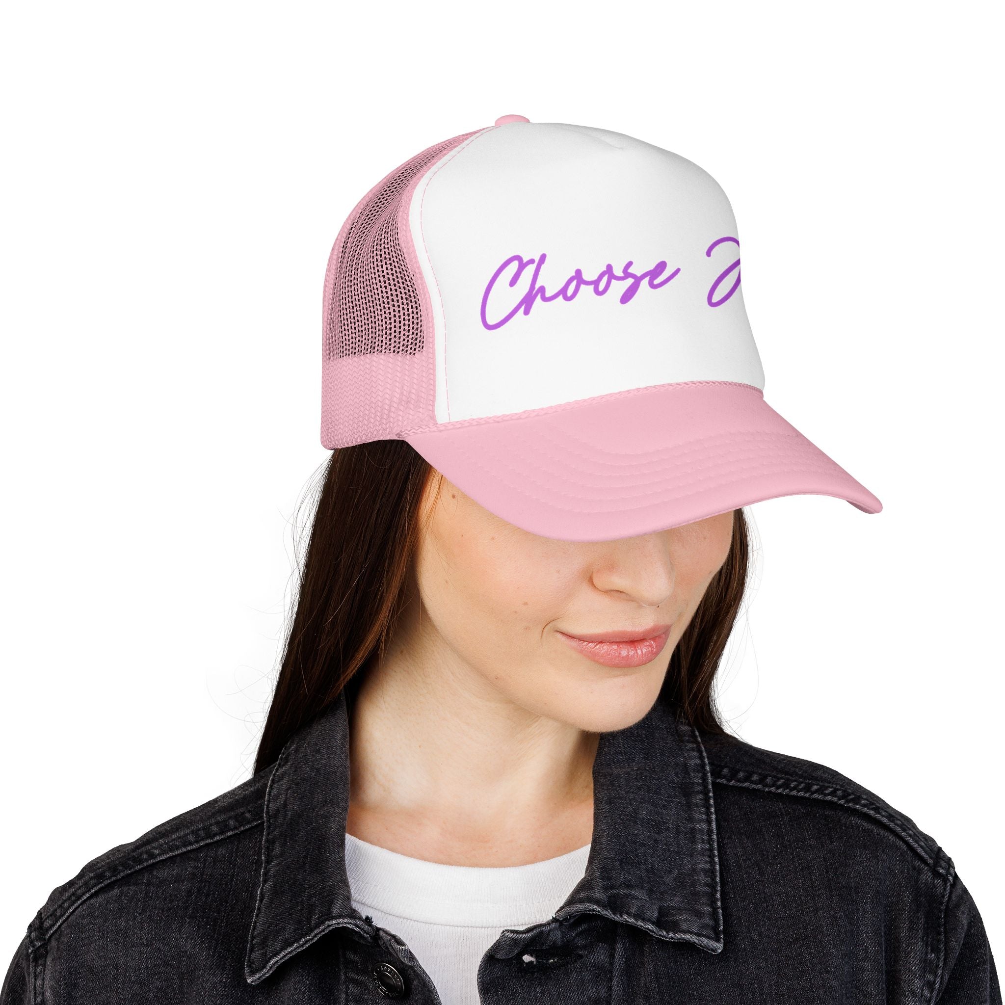 Choose Joy Trucker Hat — Inspirational Foam Mesh Cap