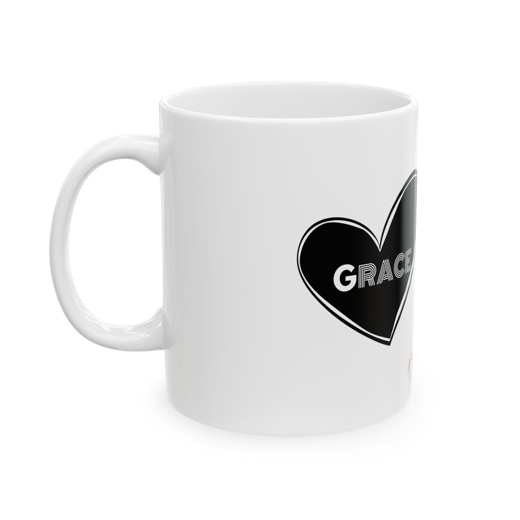 Grace Heart Ceramic Mug — Inspirational Scripture Coffee Cup (11oz & 15oz)