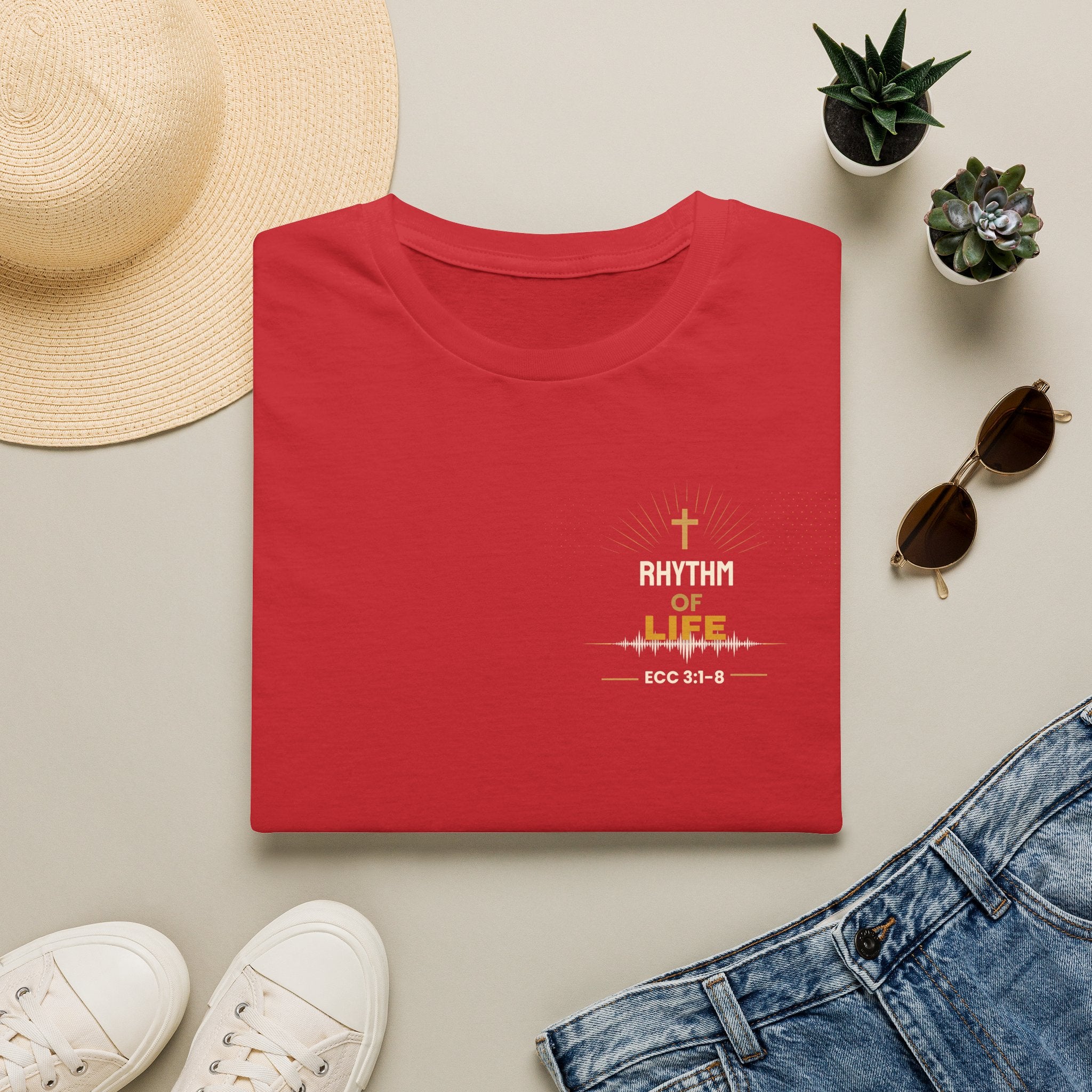 Rhythm of Life Christian T‑Shirt — ECC 3:1–8 Inspirational Faith Tee