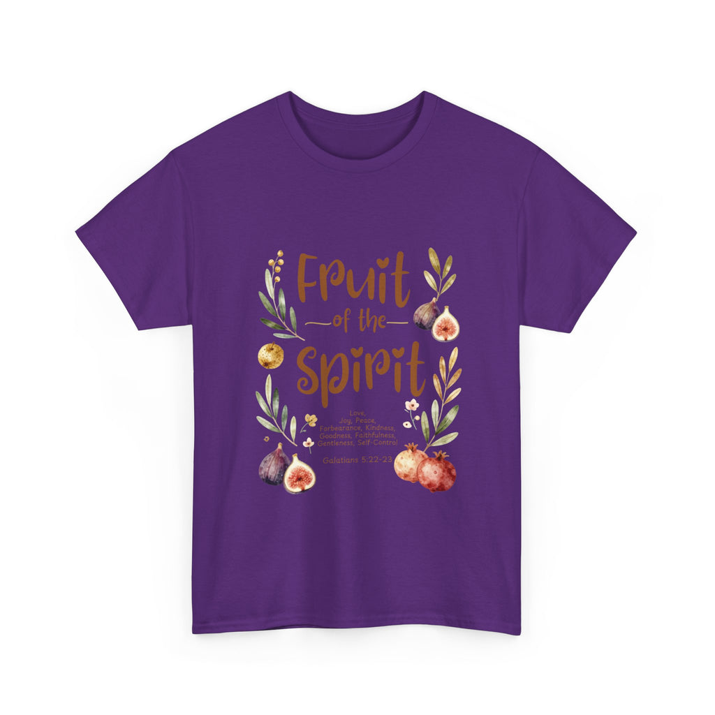Fruit of the Spirit T-Shirt — Christian Faith Tee with Watercolor Fruit Design