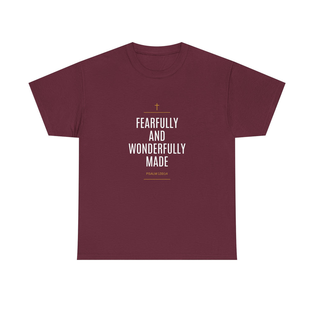 Fearfully and Wonderfully Made Tee — Christian Inspirational T-Shirt
