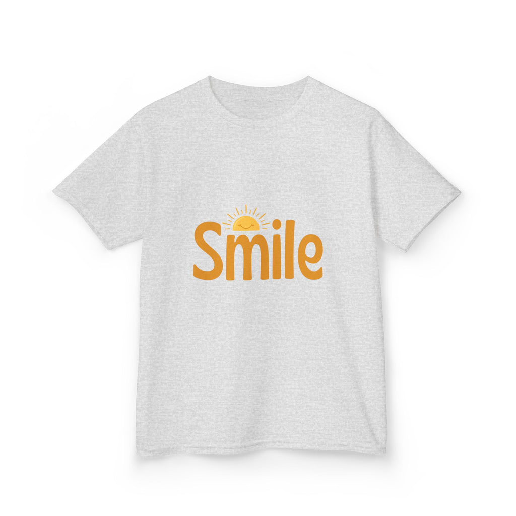 Kids Tee — "Smile" Sunshine Graphic Cotton Shirt