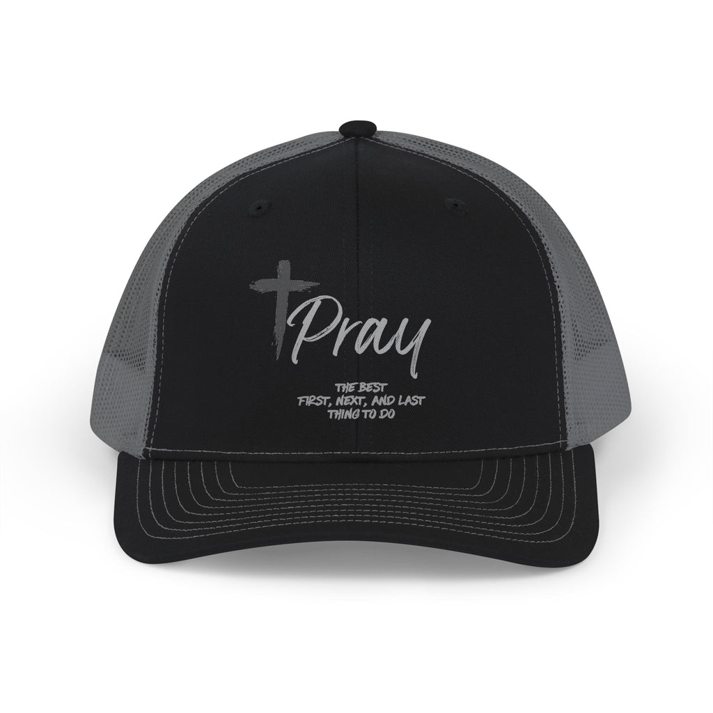 Pray Trucker Cap — Inspirational Christian Snapback Hat