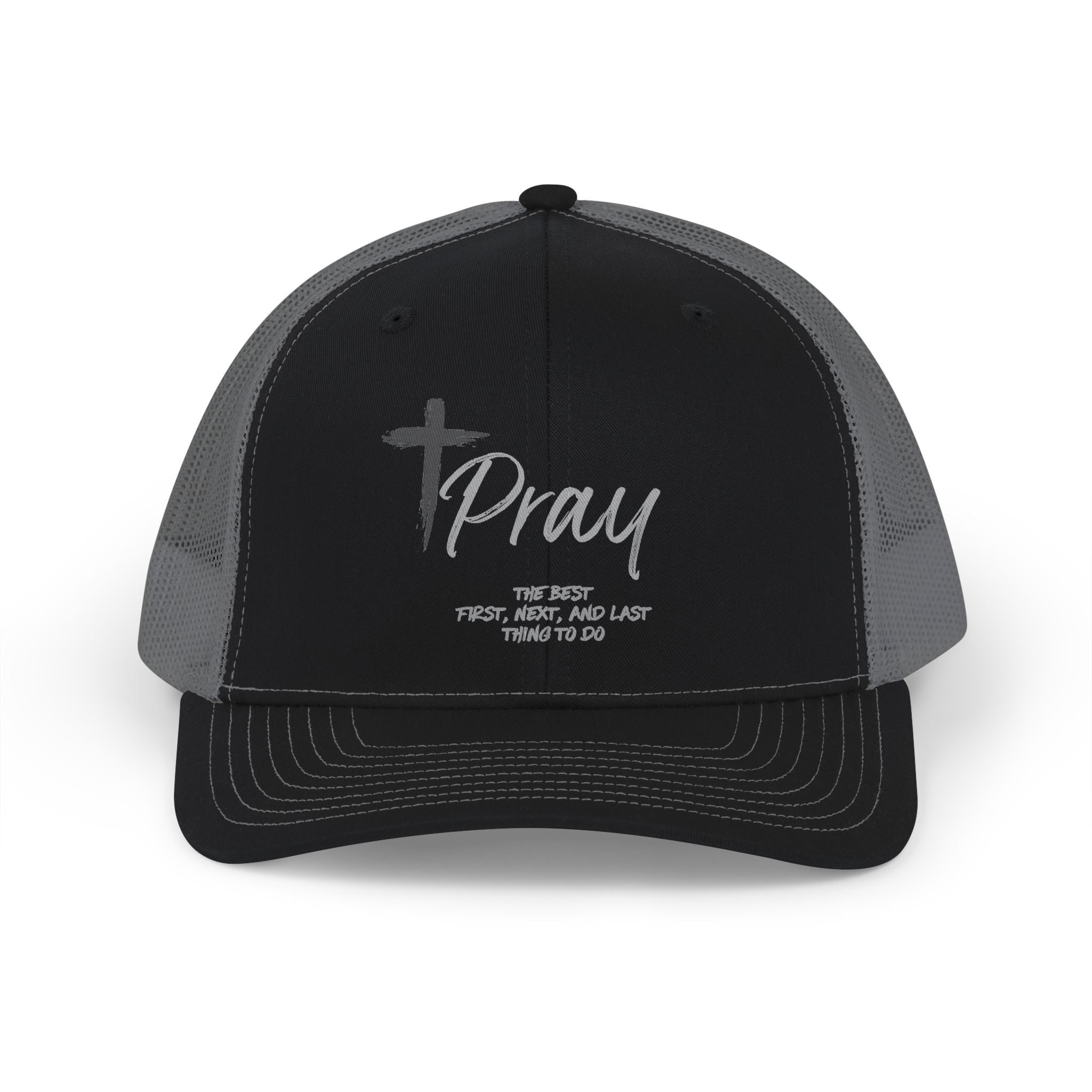 Pray Trucker Cap — Inspirational Christian Snapback Hat