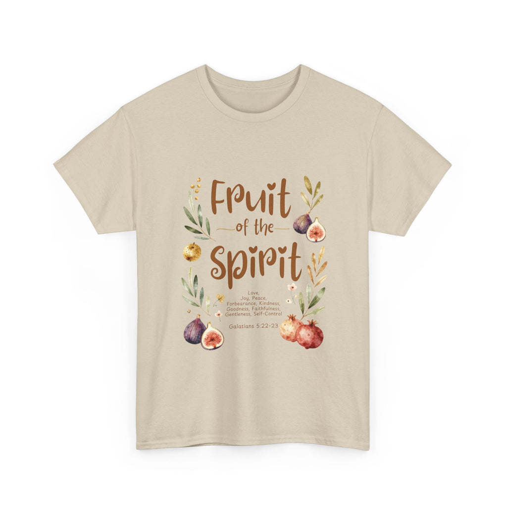 Fruit of the Spirit T-Shirt — Christian Faith Tee with Watercolor Fruit Design