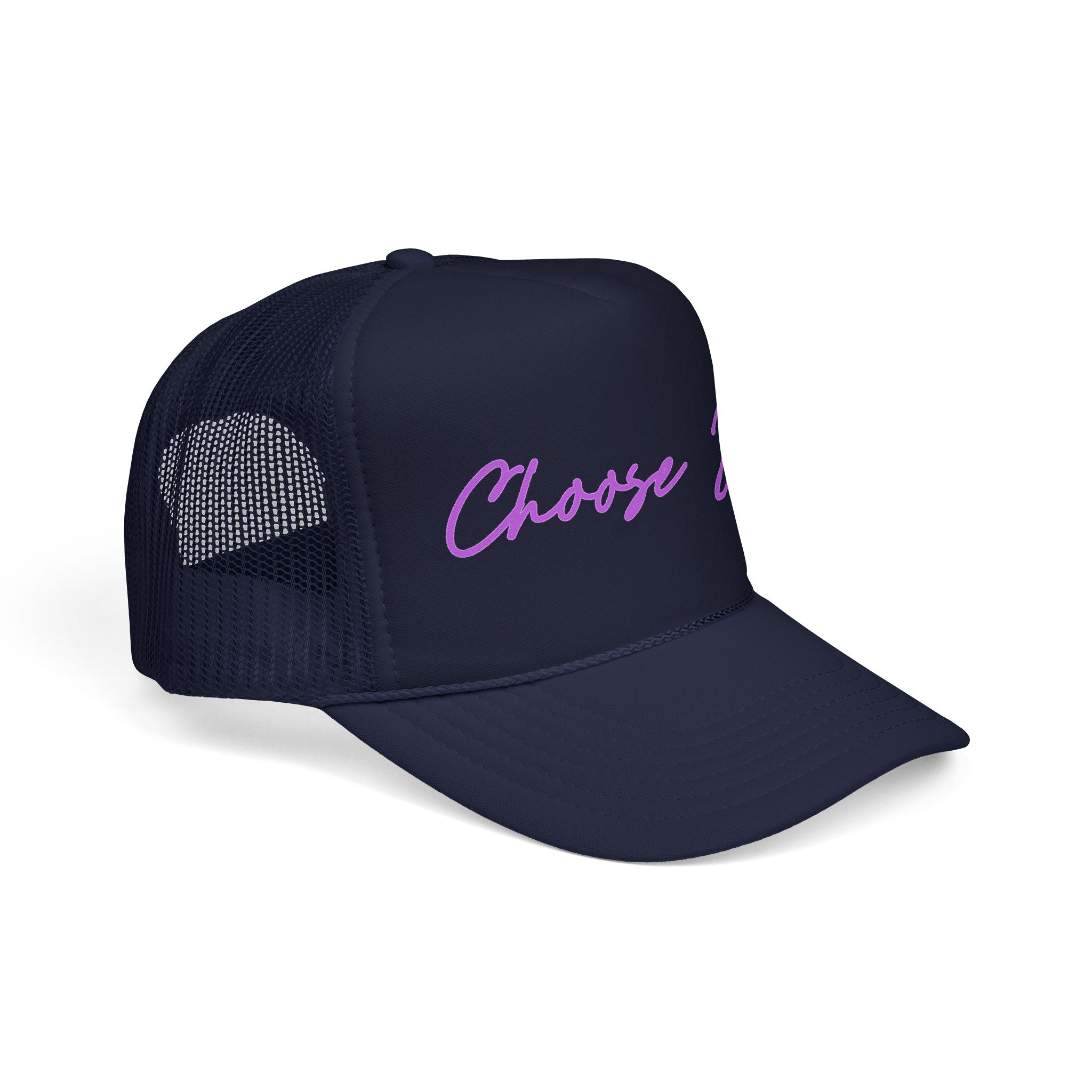 Choose Joy Trucker Hat — Inspirational Foam Mesh Cap