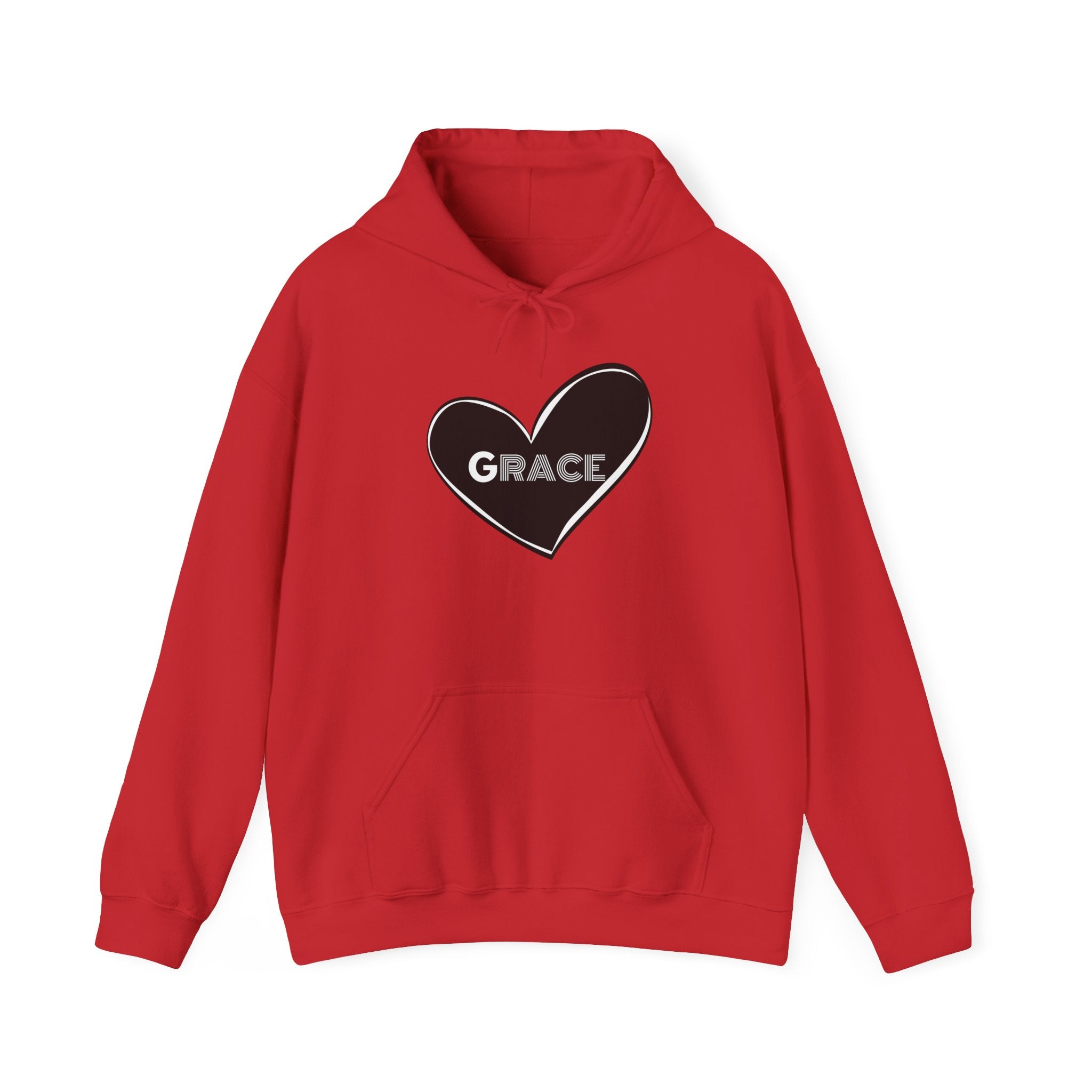 Grace Heart Hoodie — Simple Inspirational Graphic Pullover